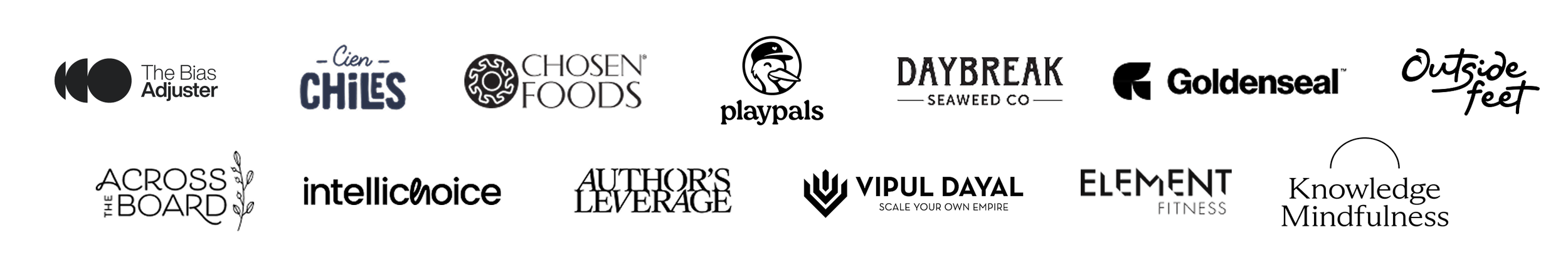 Brands and organizations that have partnered with Mindsy Design.