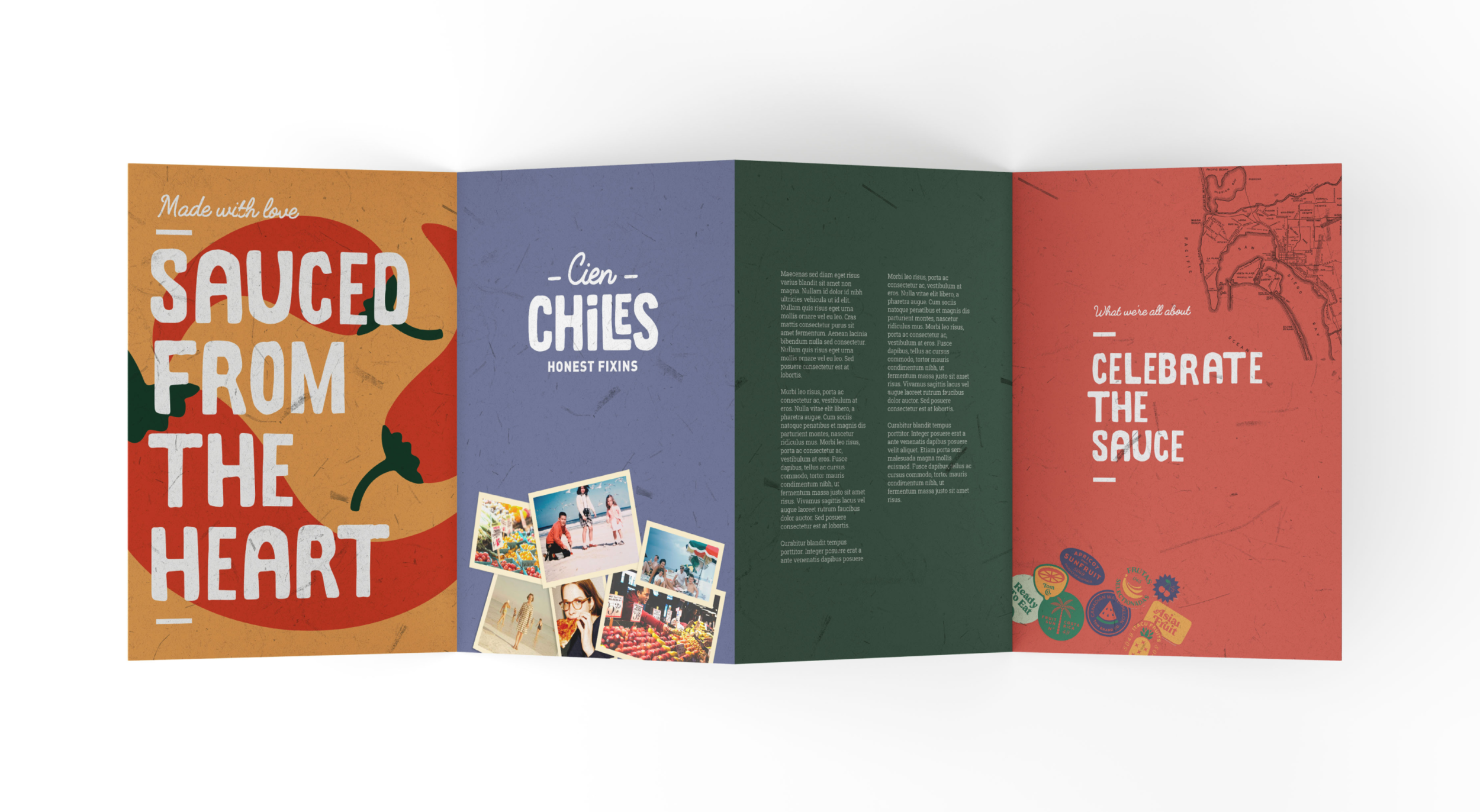 Brand identity design for Cien Chiles by Mindsy Design