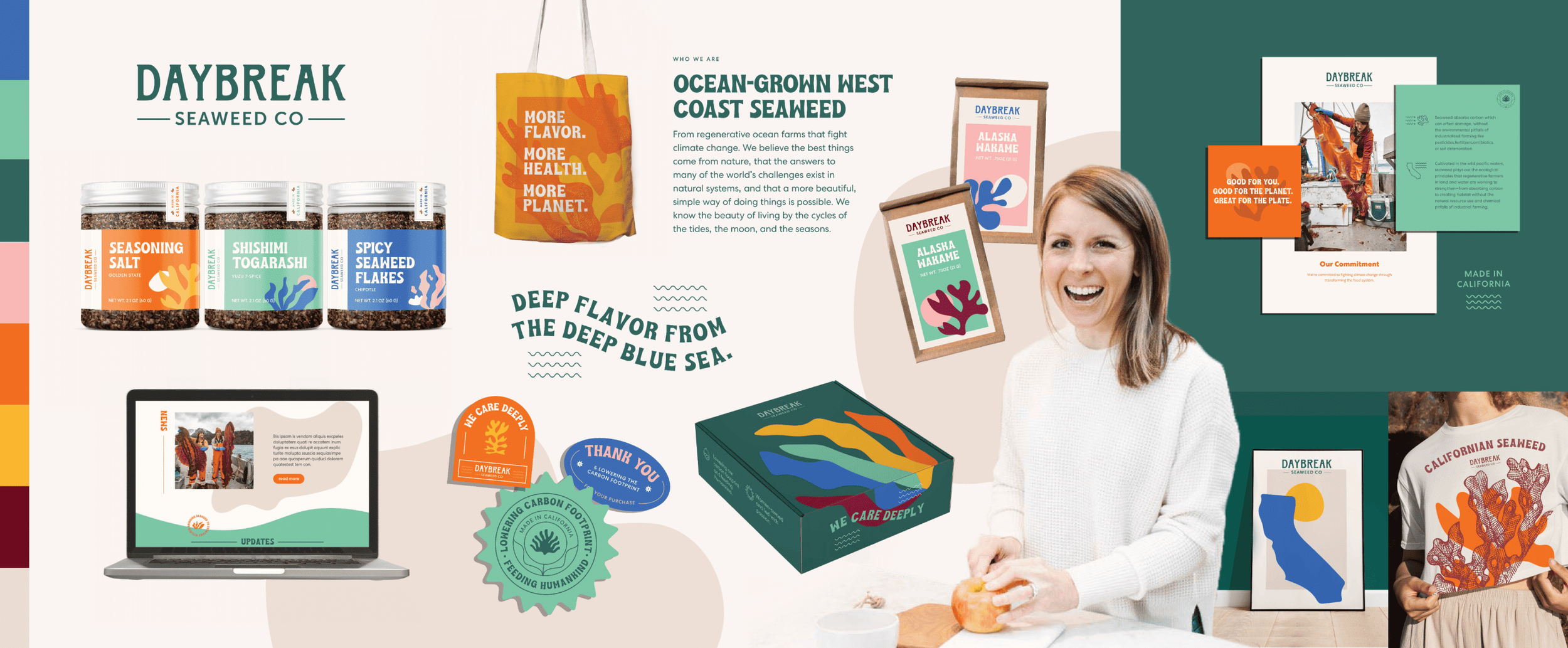Brand identity design for Daybreak Seaweed Co. by Mindsy Design