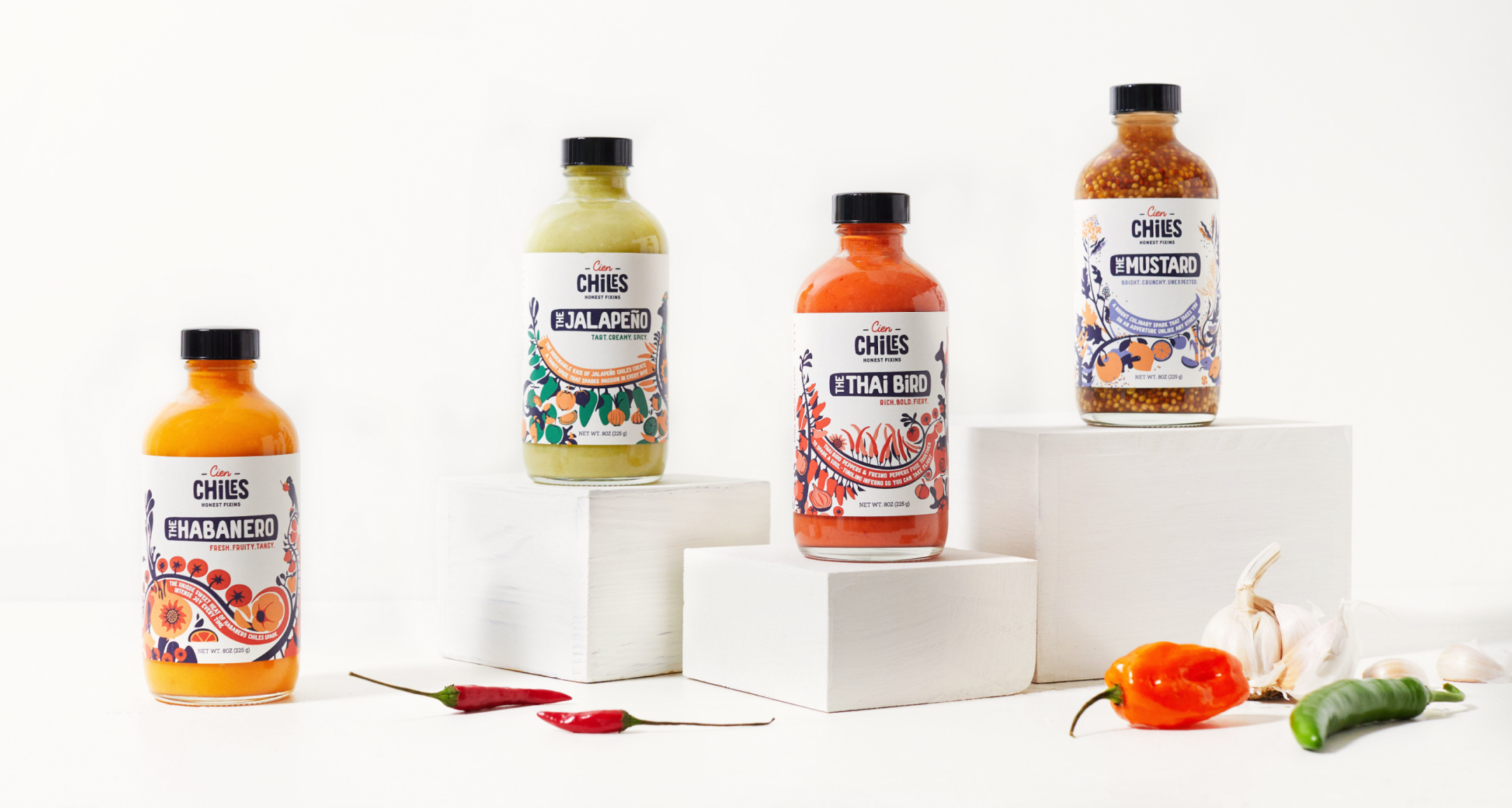 Brand identity design for Cien Chiles by Mindsy Design