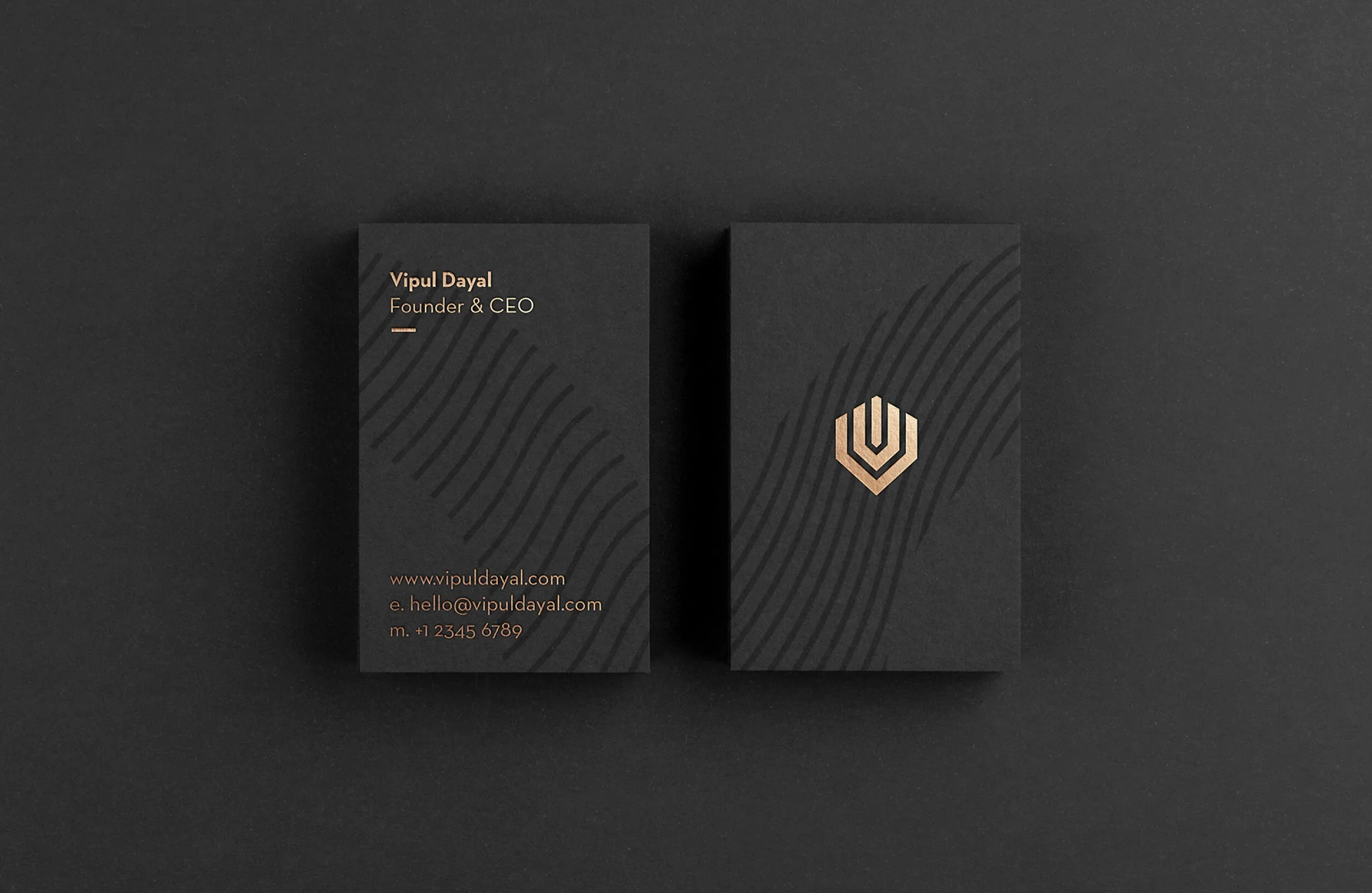 Brand identity design for Vipul Dayal by Mindsy Design