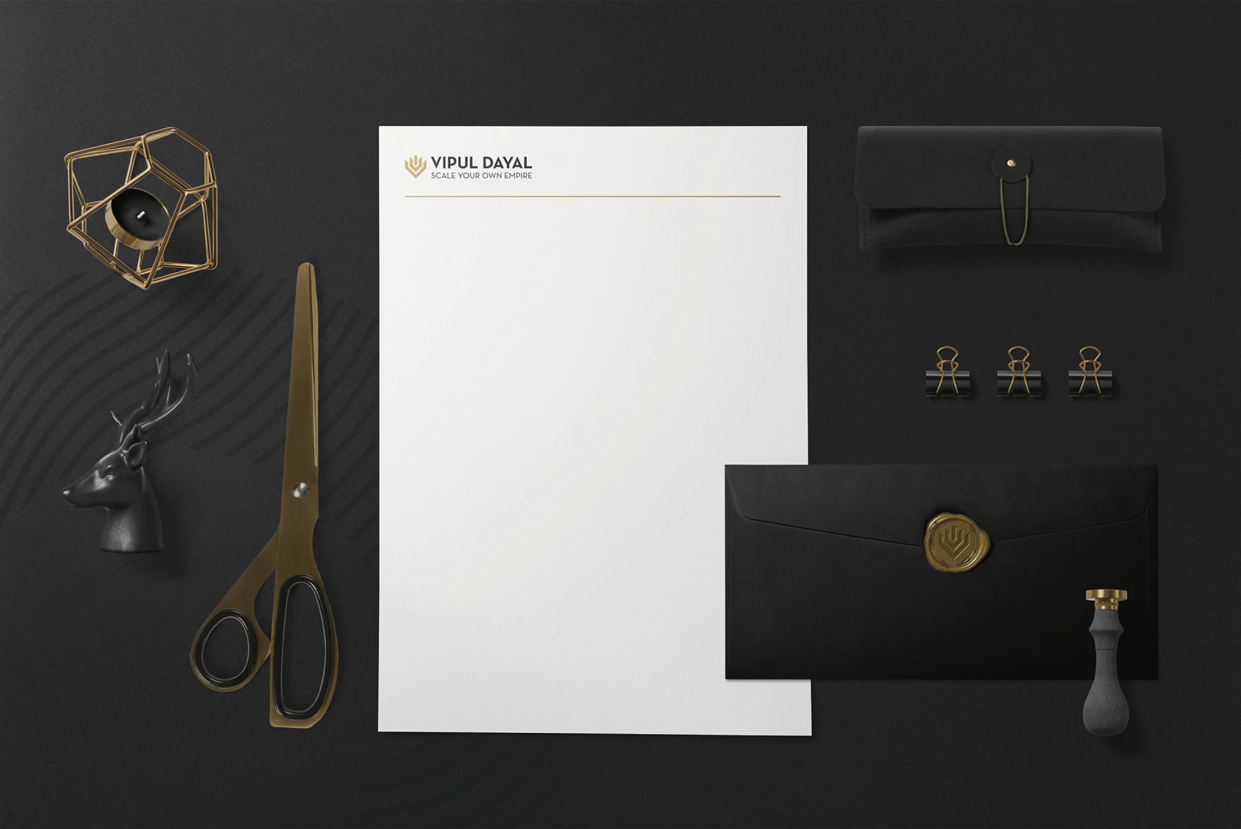 Brand identity design for Vipul Dayal by Mindsy Design