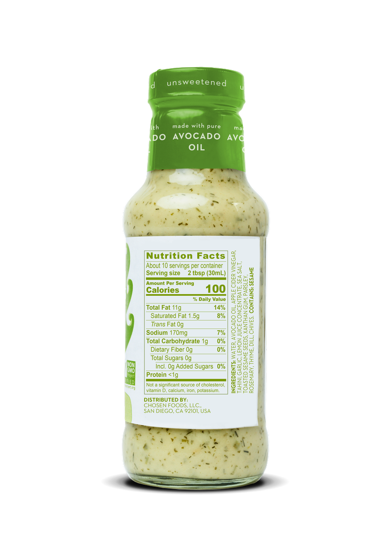Brand identity design for Chosen Food Goddess Dressing by Mindsy Design