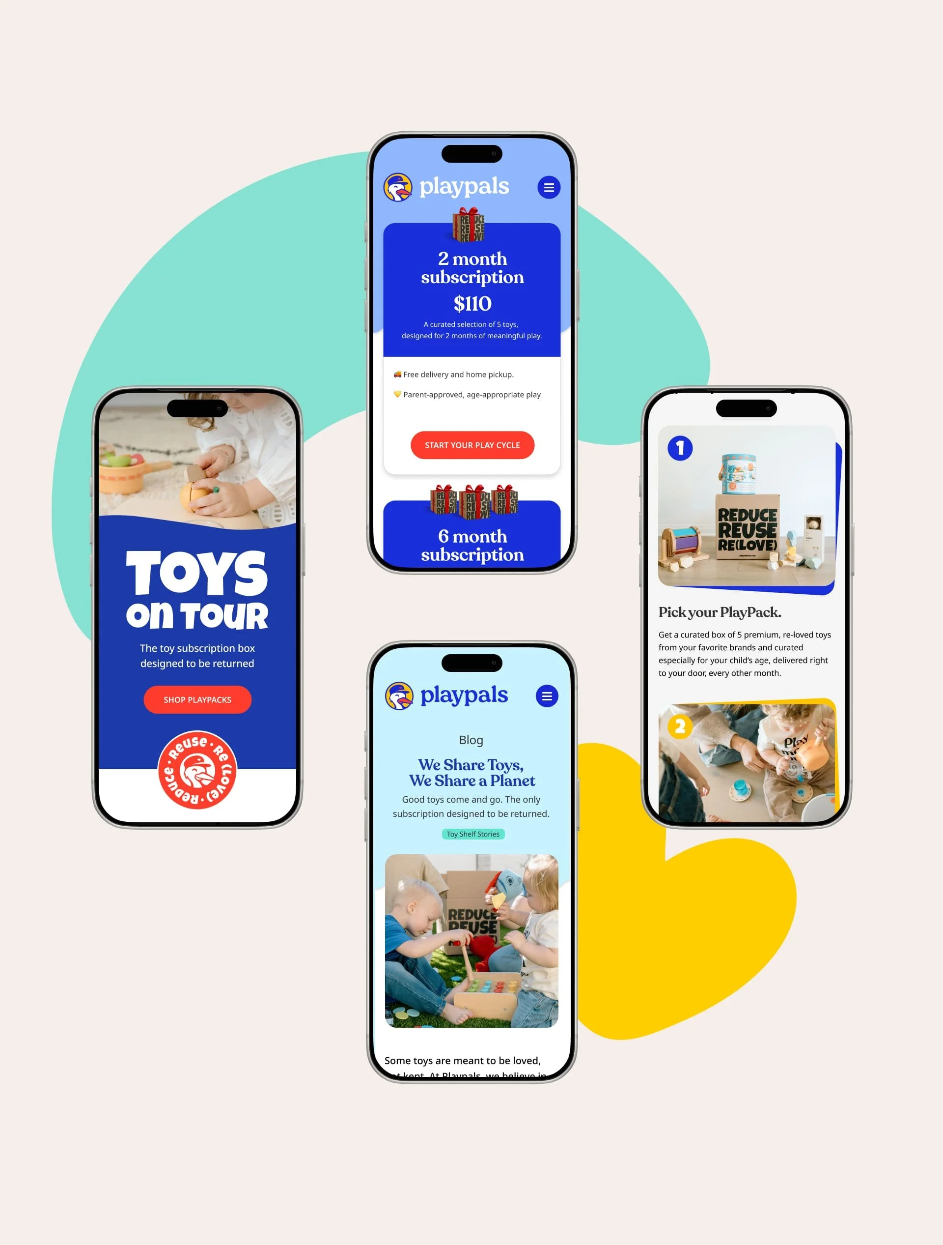 Brand identity design for PlayPals by Mindsy Design