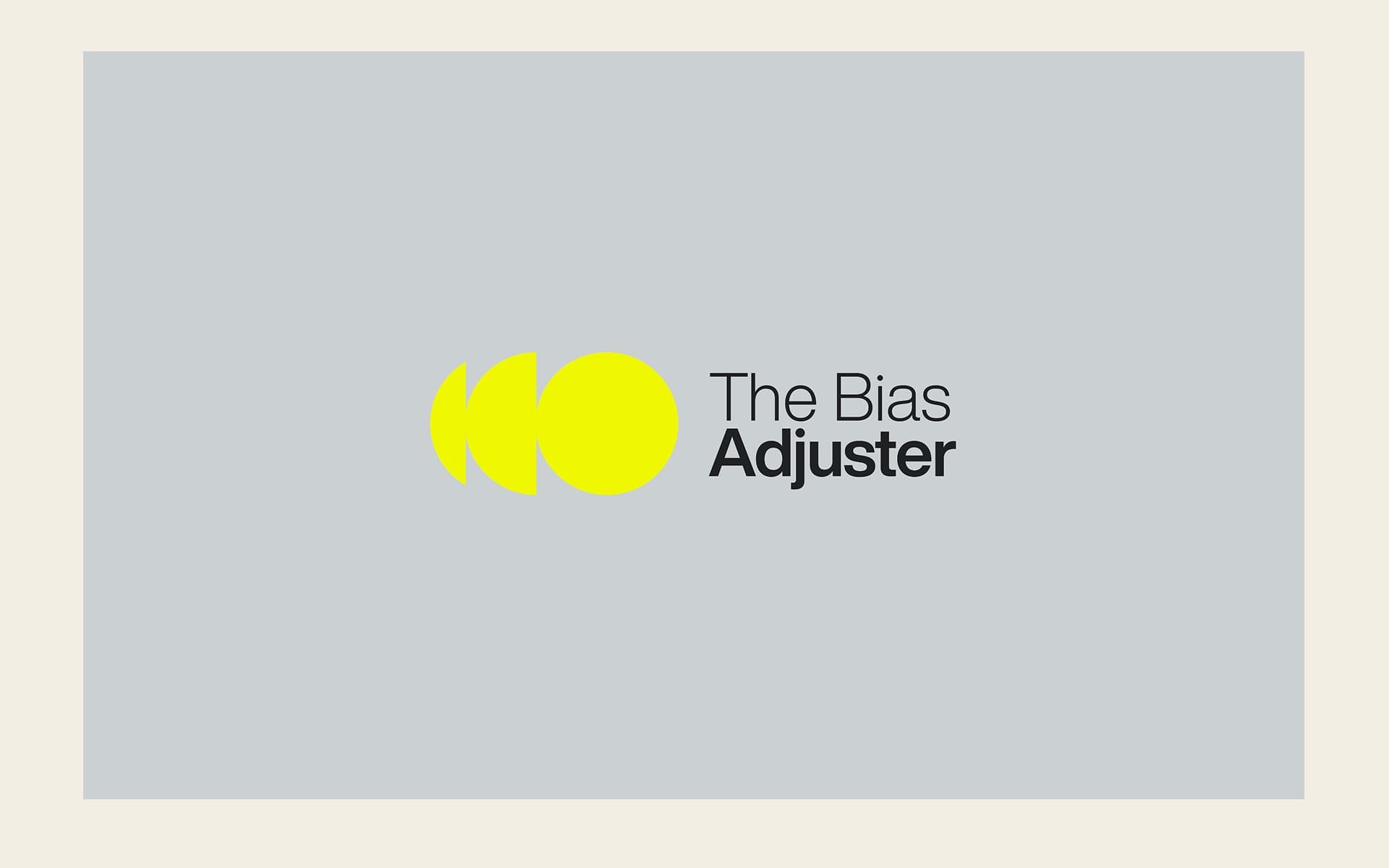 Brand identity design for The Bias Adjuster by Mindsy Design