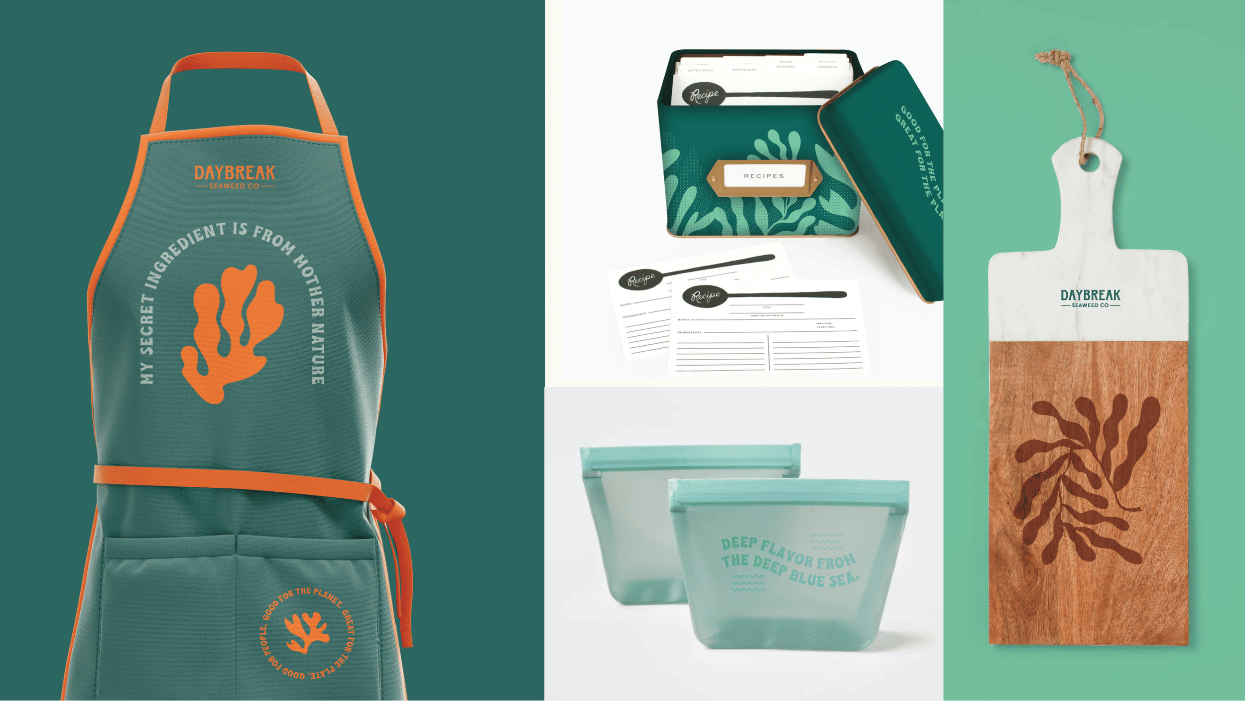 Brand identity design for Daybreak Seaweed Co. by Mindsy Design