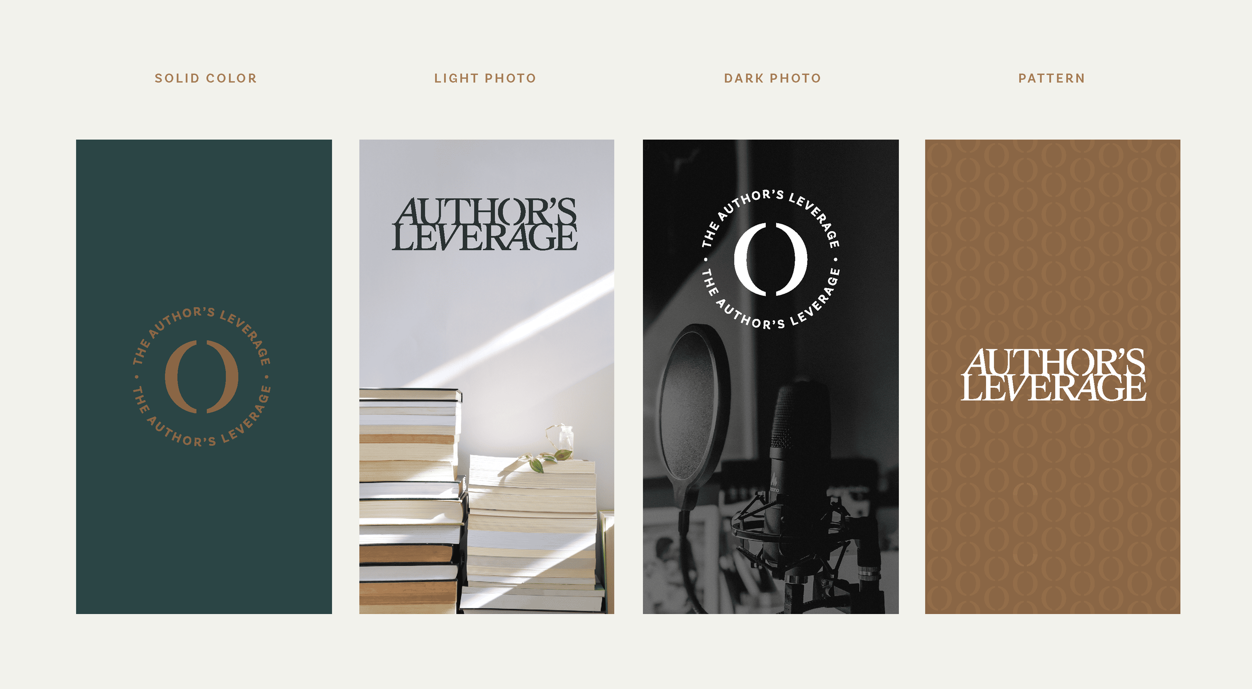 Brand identity design for Author's Leverage by Mindsy Design