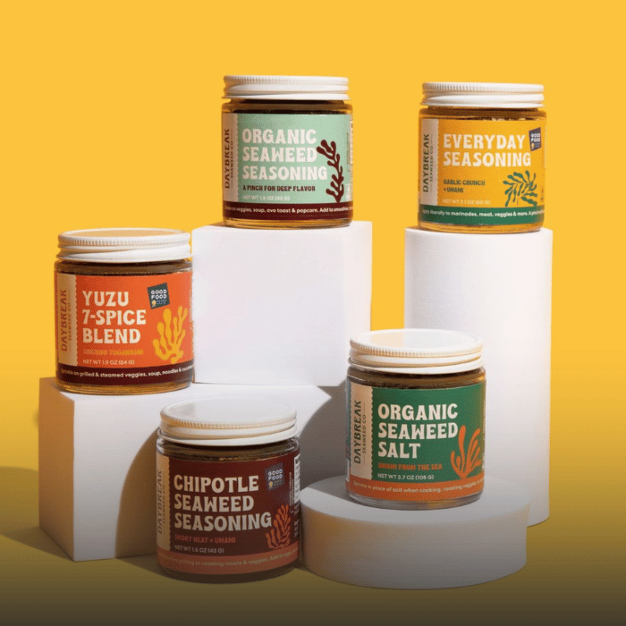 Daybreak Seaweed Co packaging design case study