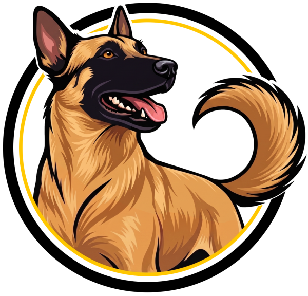 Dogs Choose dog training logo featuring an illustrated dog inside a circular design.