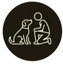 Icon representing foundational dog obedience training and communication skills.