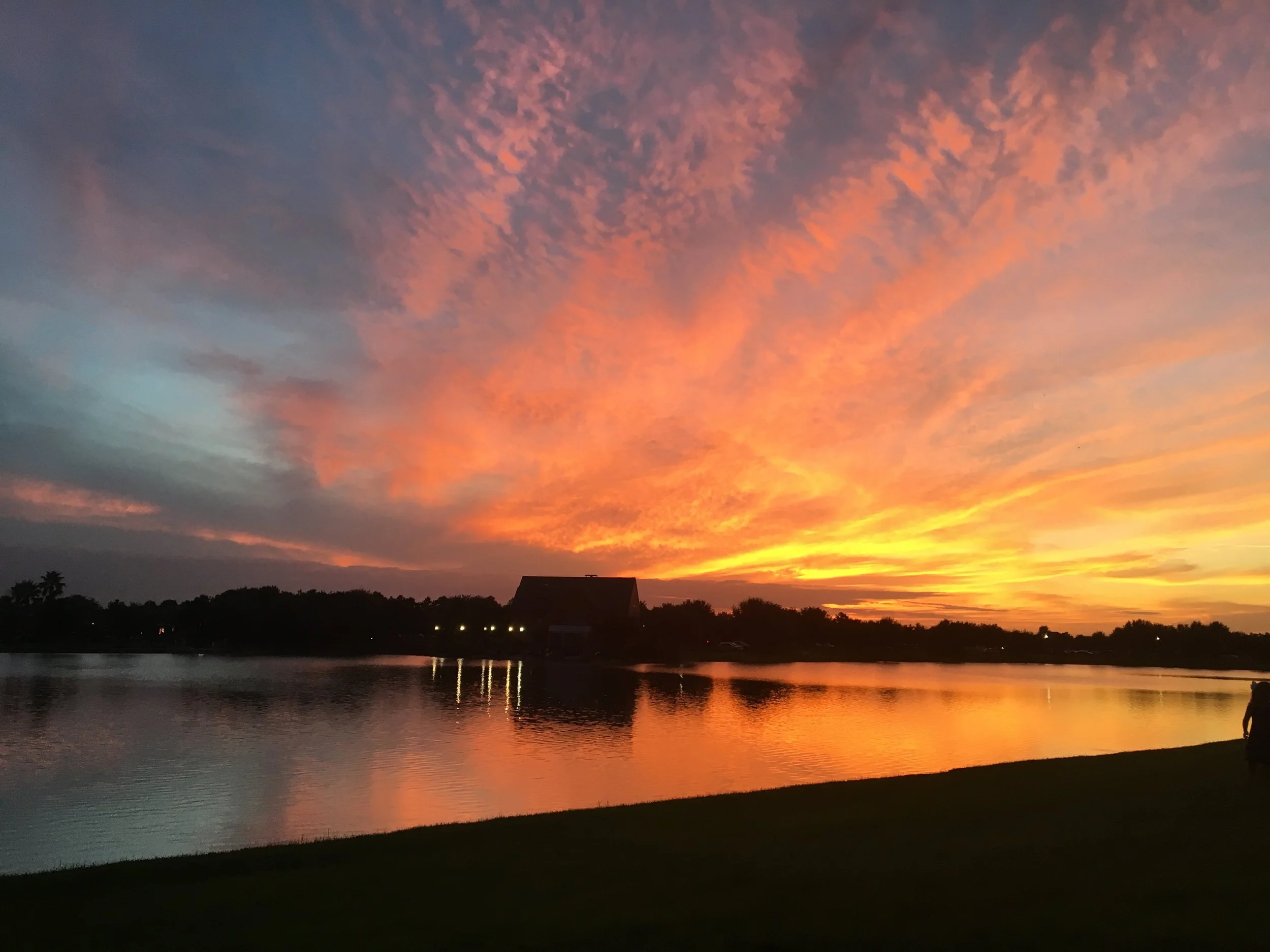 Sunset Over Lake