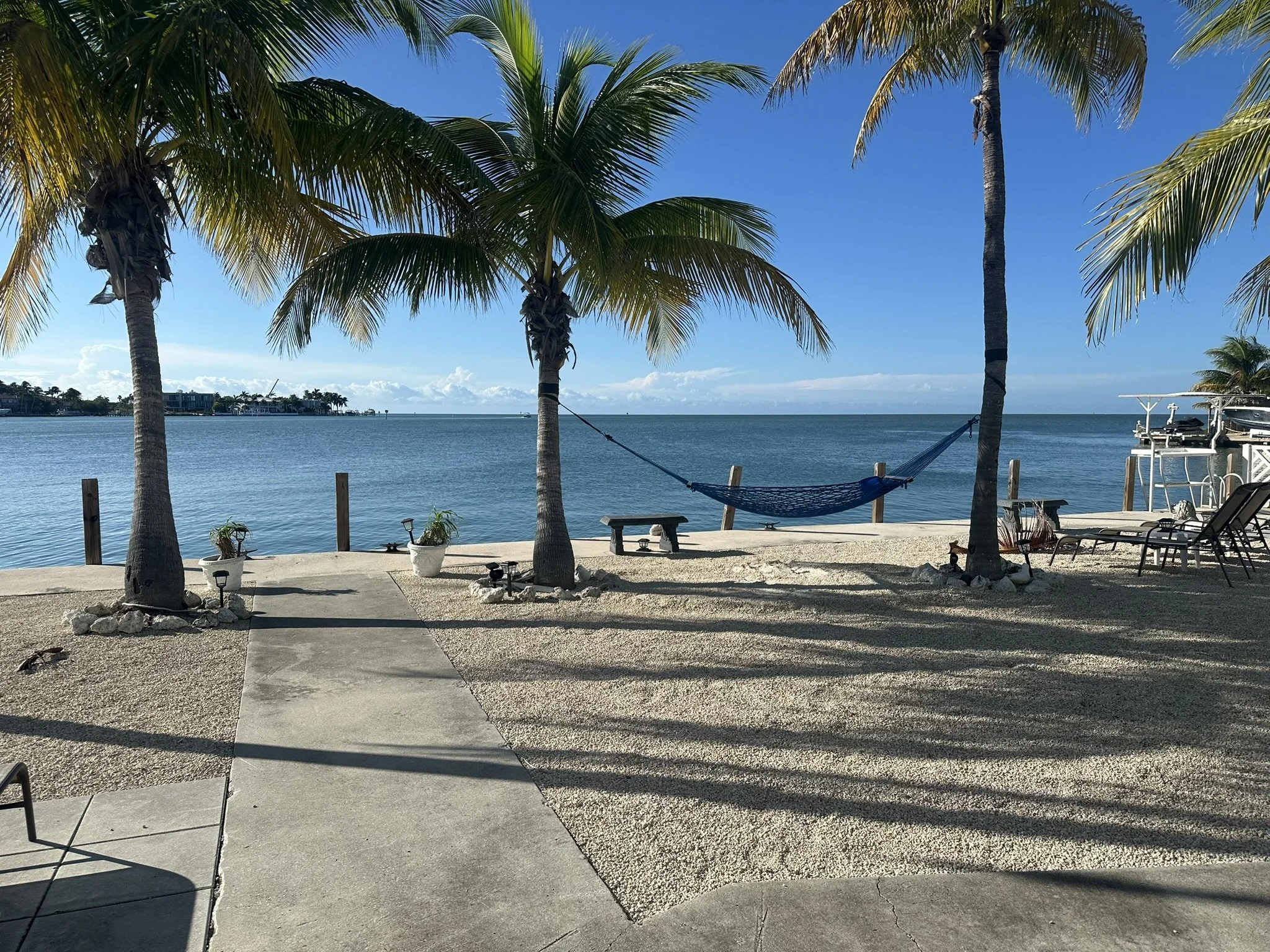 View of backyard in the Florida Keys