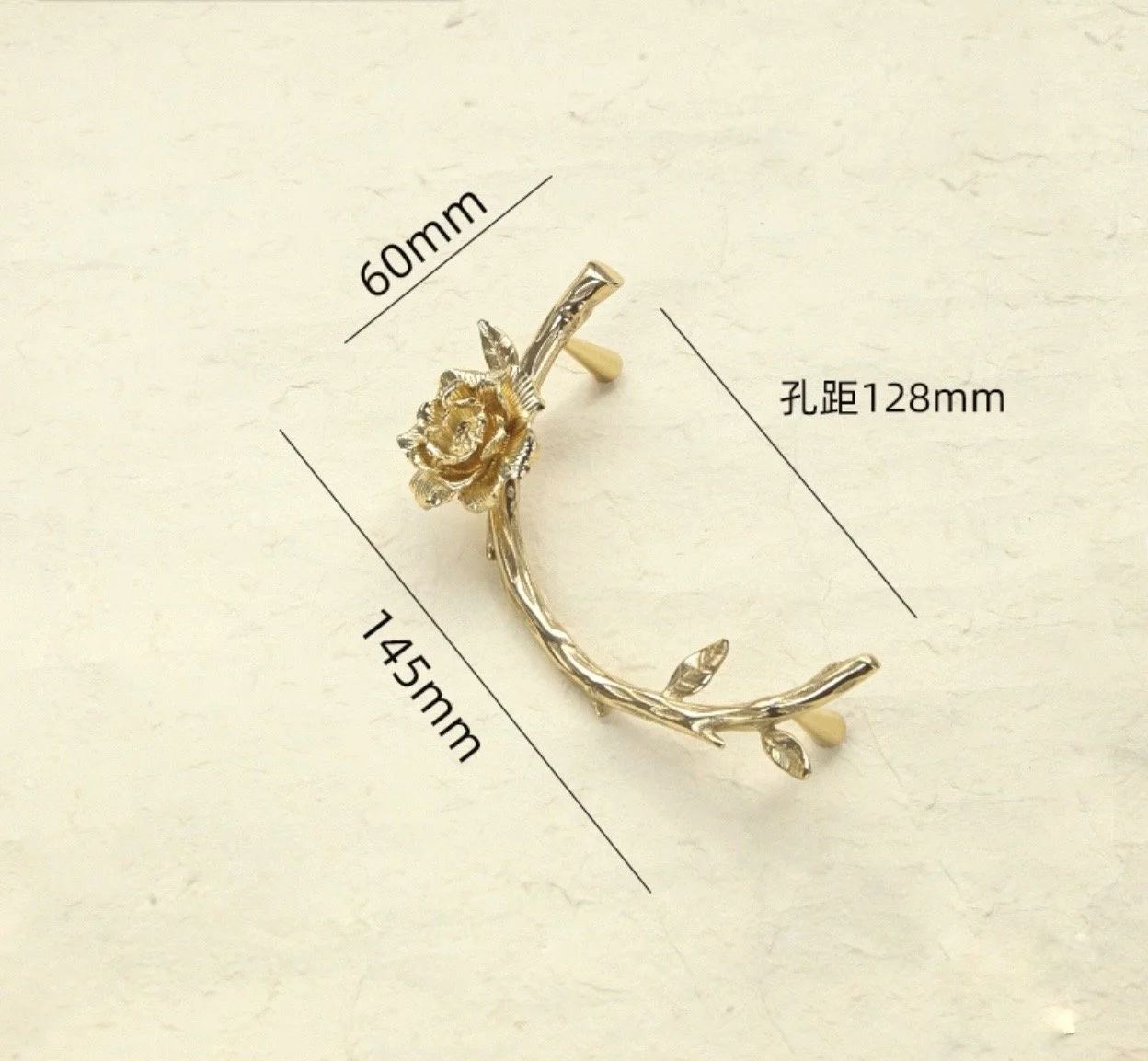 Rose Branch Brass Cabinet Hardware Collection