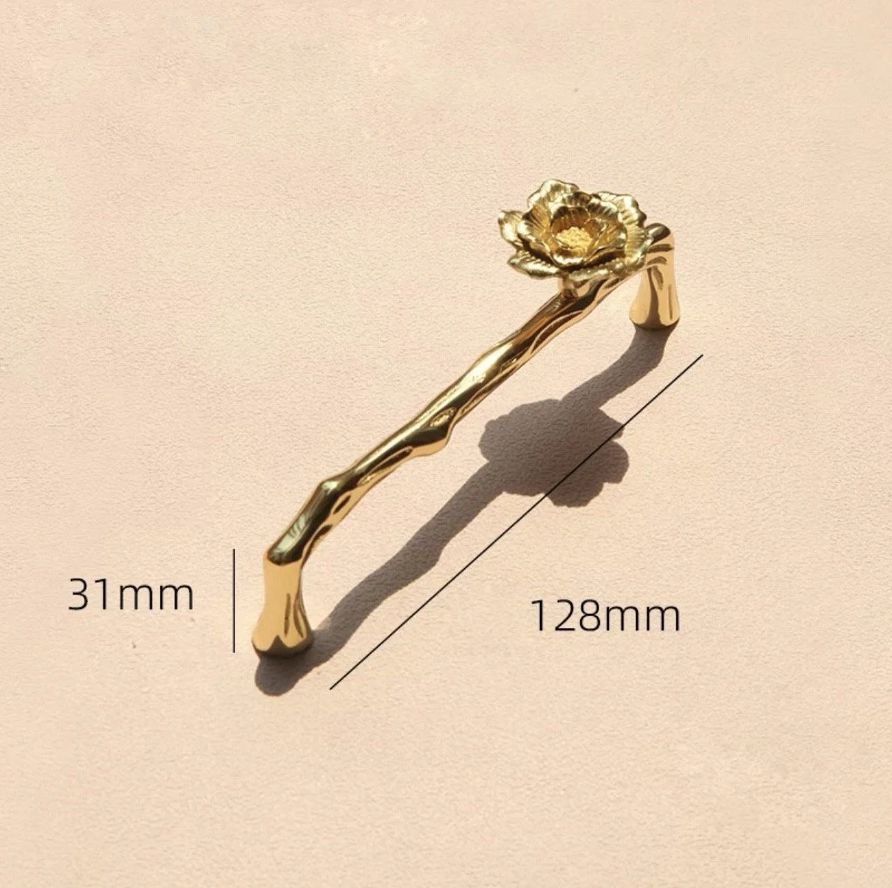 Rose Branch Brass Cabinet Hardware Collection