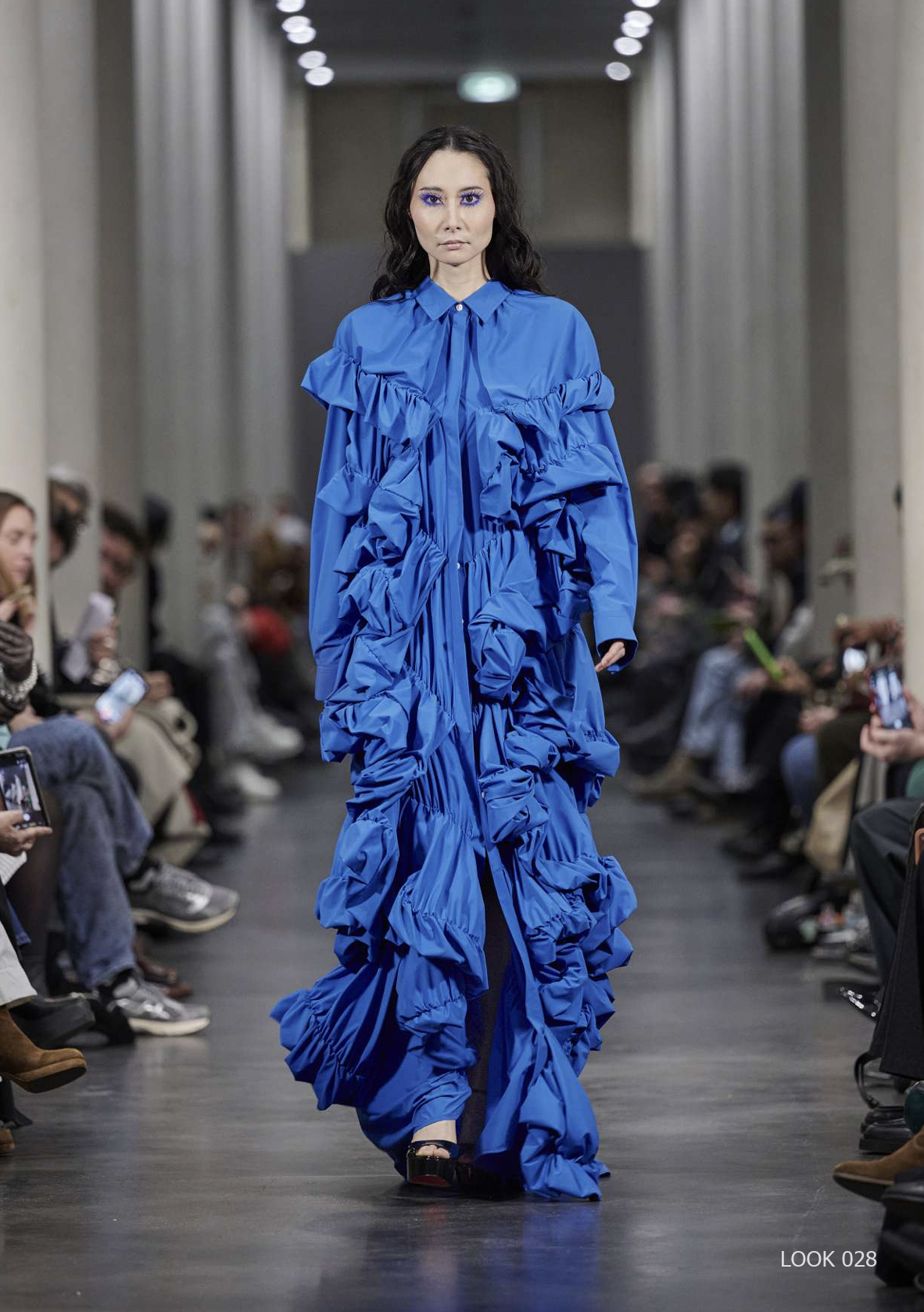 La Robe Chemise à Volants — Valette Studio, Blue