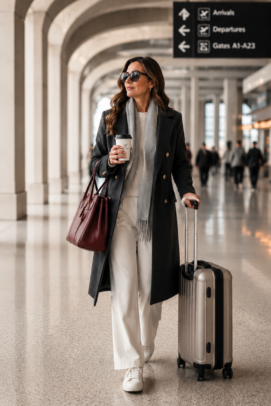 The Airport Outfit Formula That Always Looks Elegant