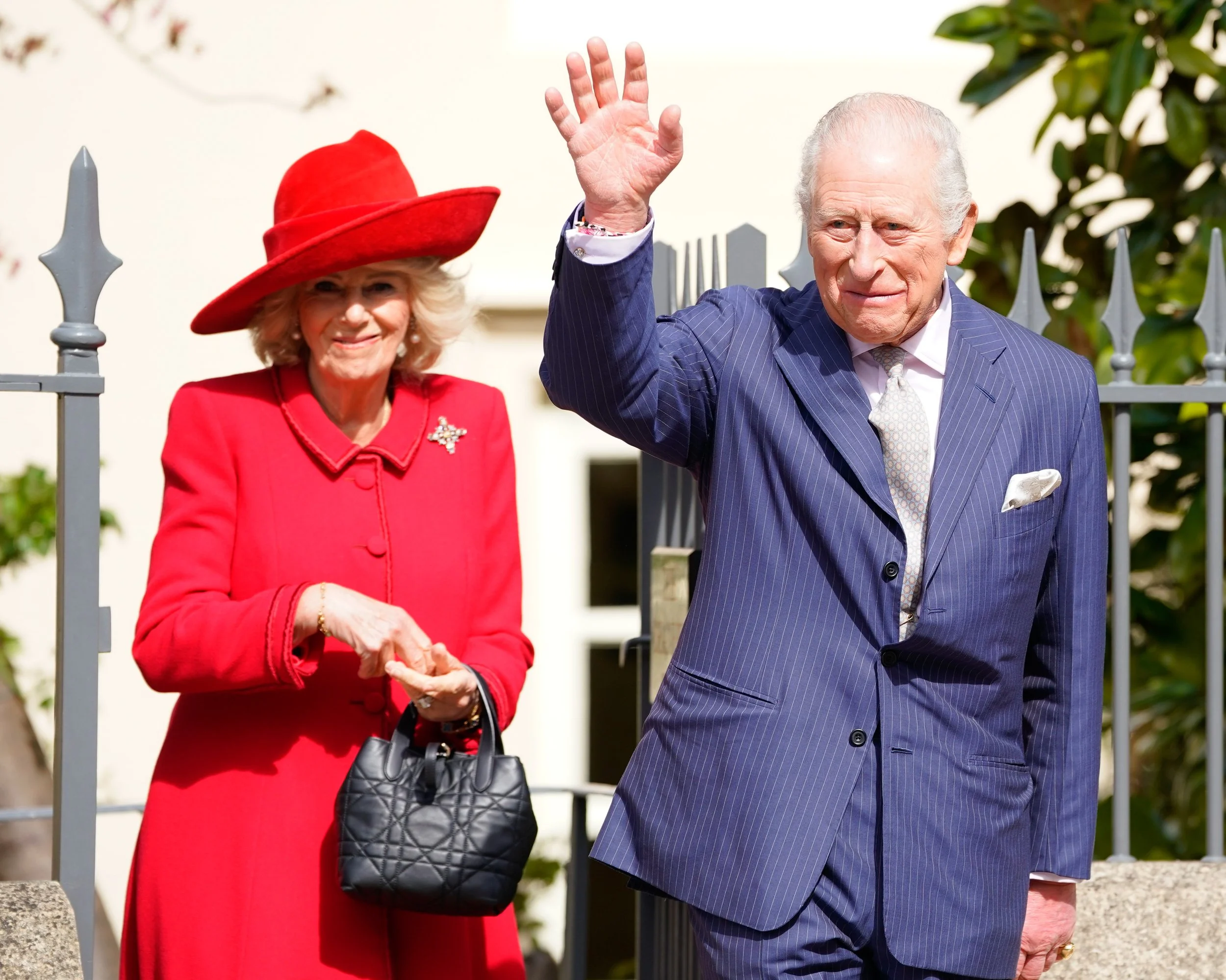 Queen Camilla & King Charles III, Easter Day, Windsor Castle, April 2026