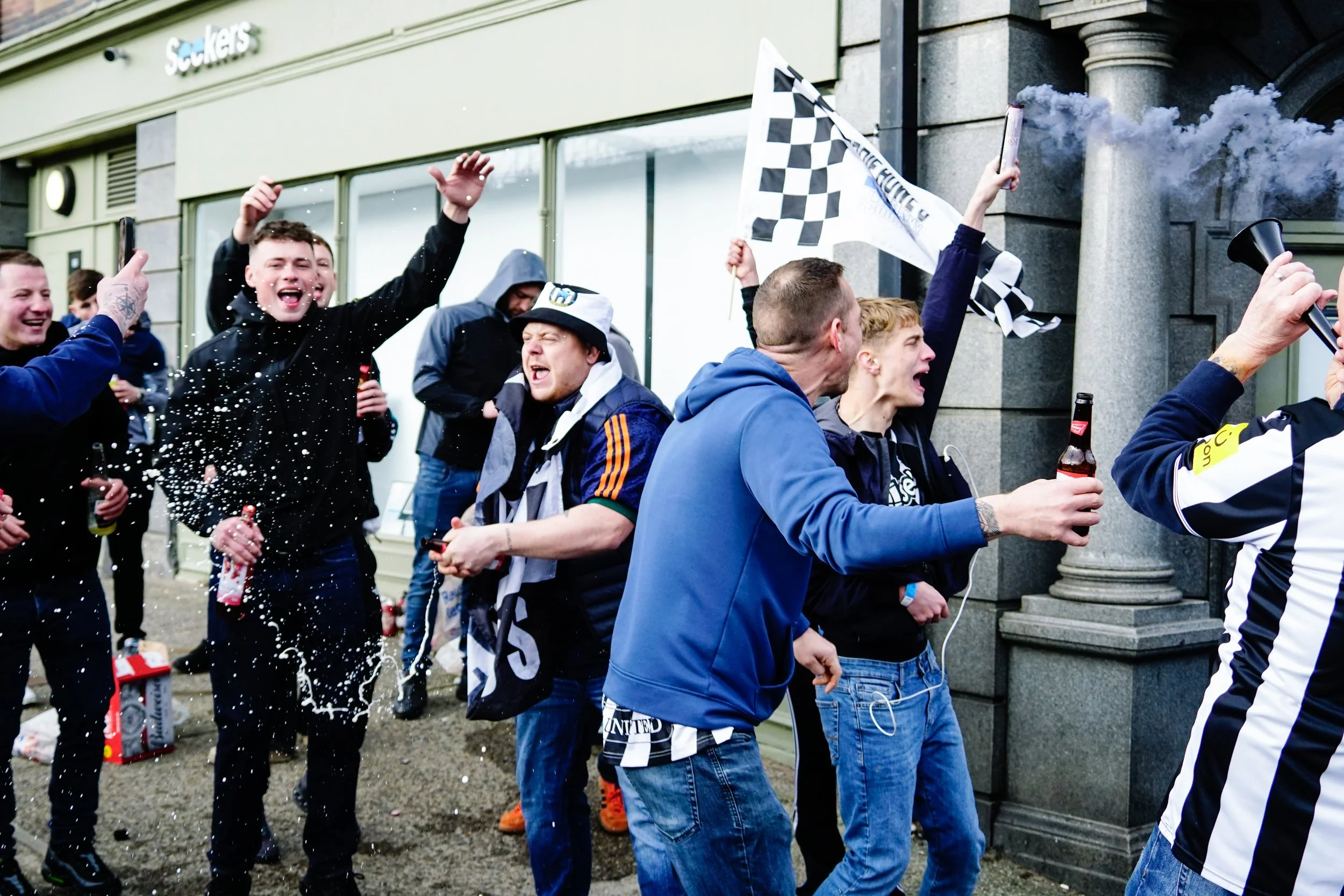 Newcastle United's Carabao Cup victory celebrations, March 2025