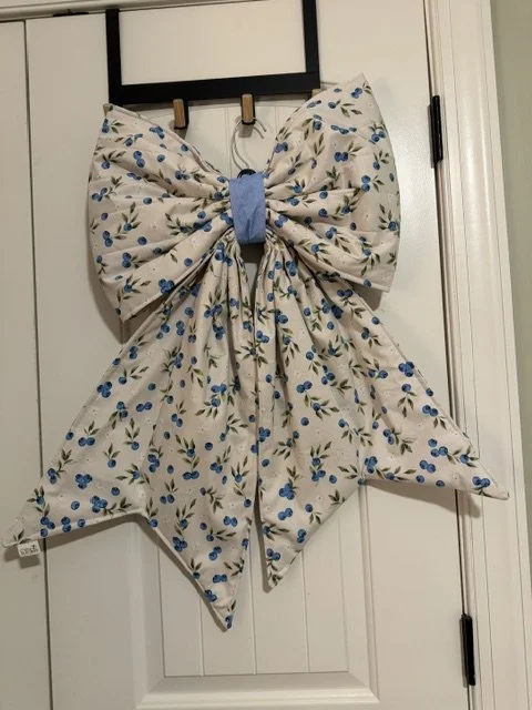 Blueberries Large Bow