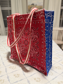 Red, White & Blue Large Tote