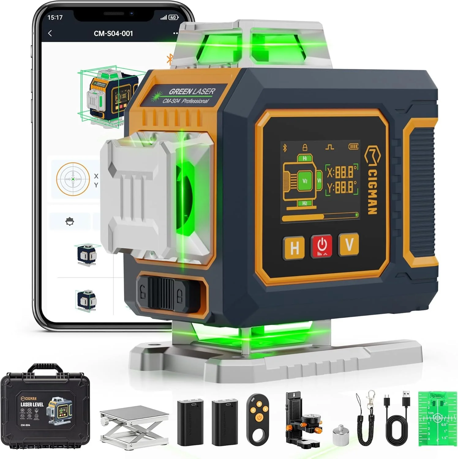 CIGMAN SO4 16 Lines Green Laser Level