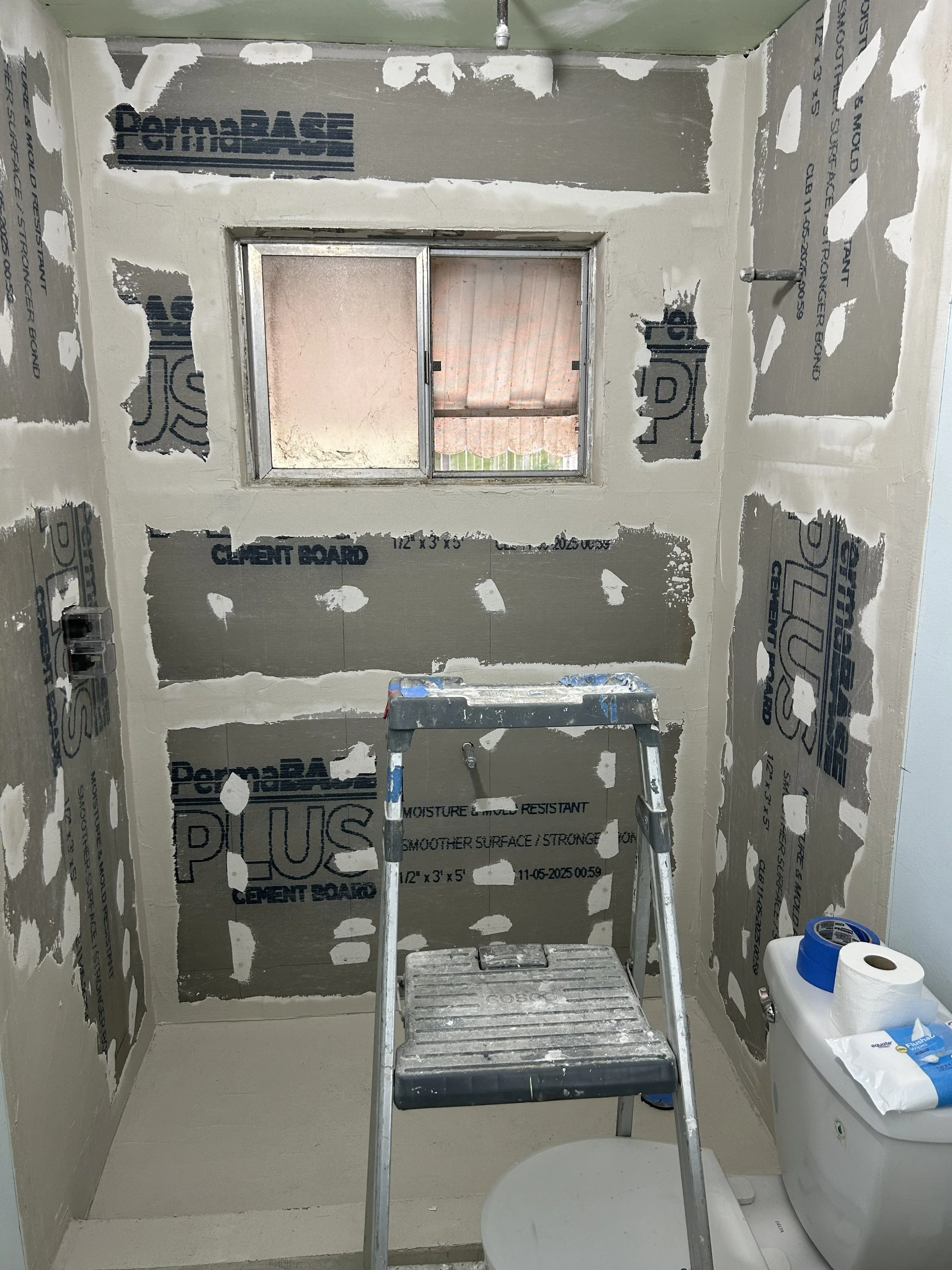 Concrete board for the win!!