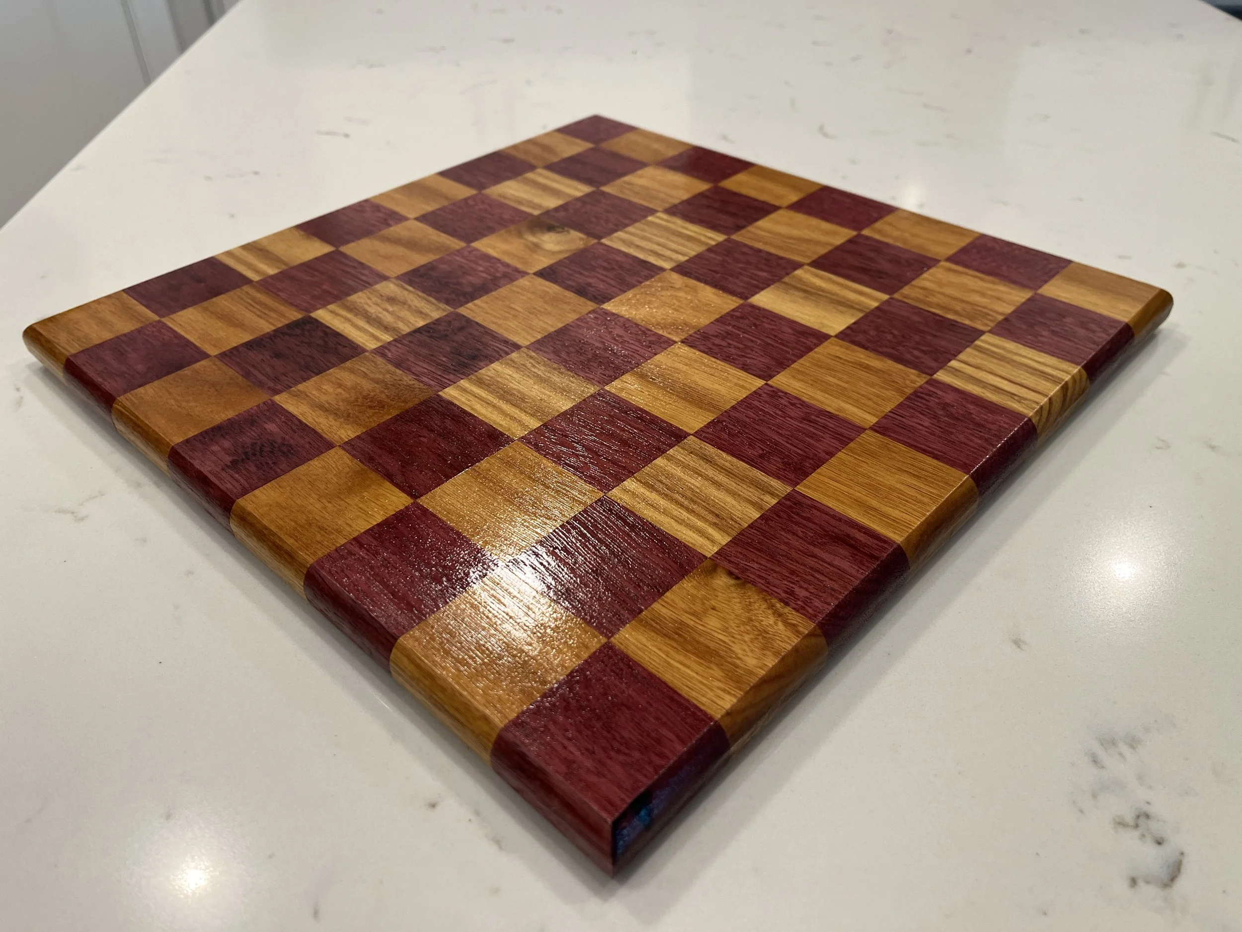 Chess Board - Purple Heart and Canary2.jpeg