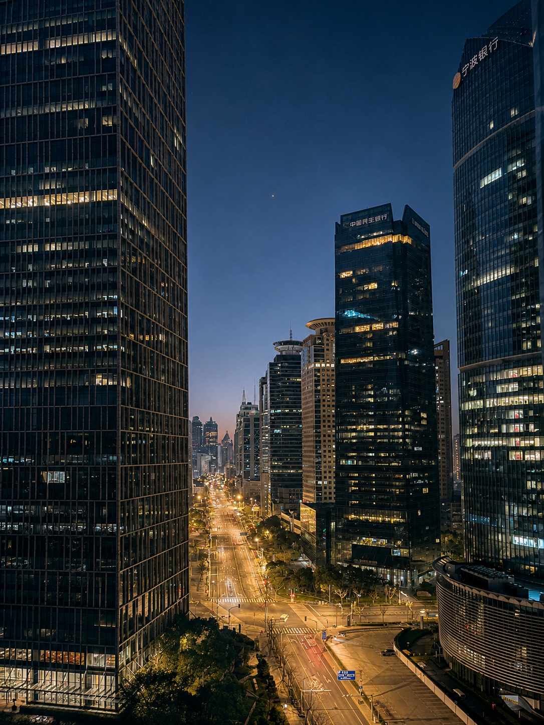Tu Ventana Privada al Mañana: El Skyline de Pudong Desde la Habitación