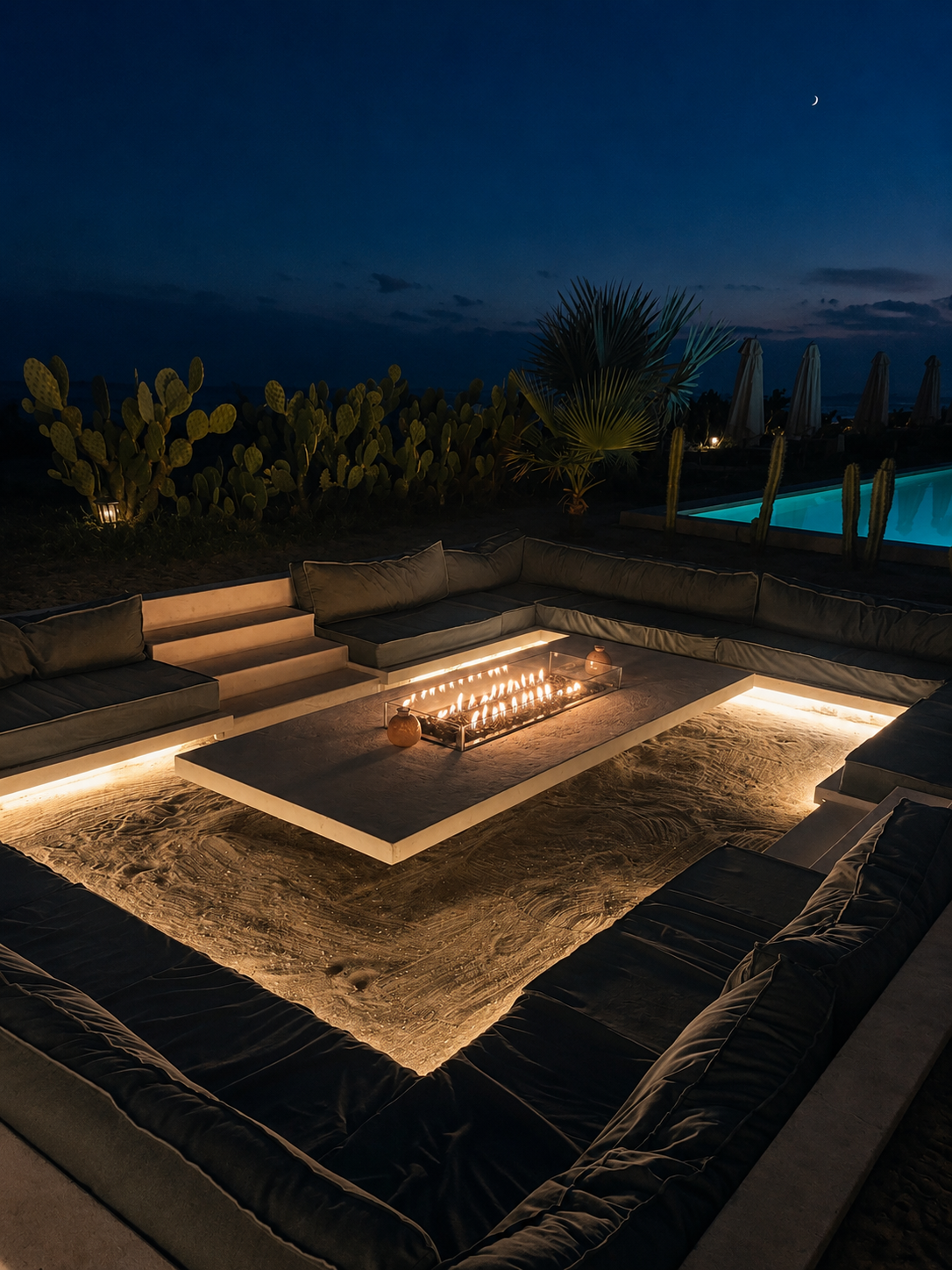 El lenguaje del fuego: noches de mística y estrellas frente al mar