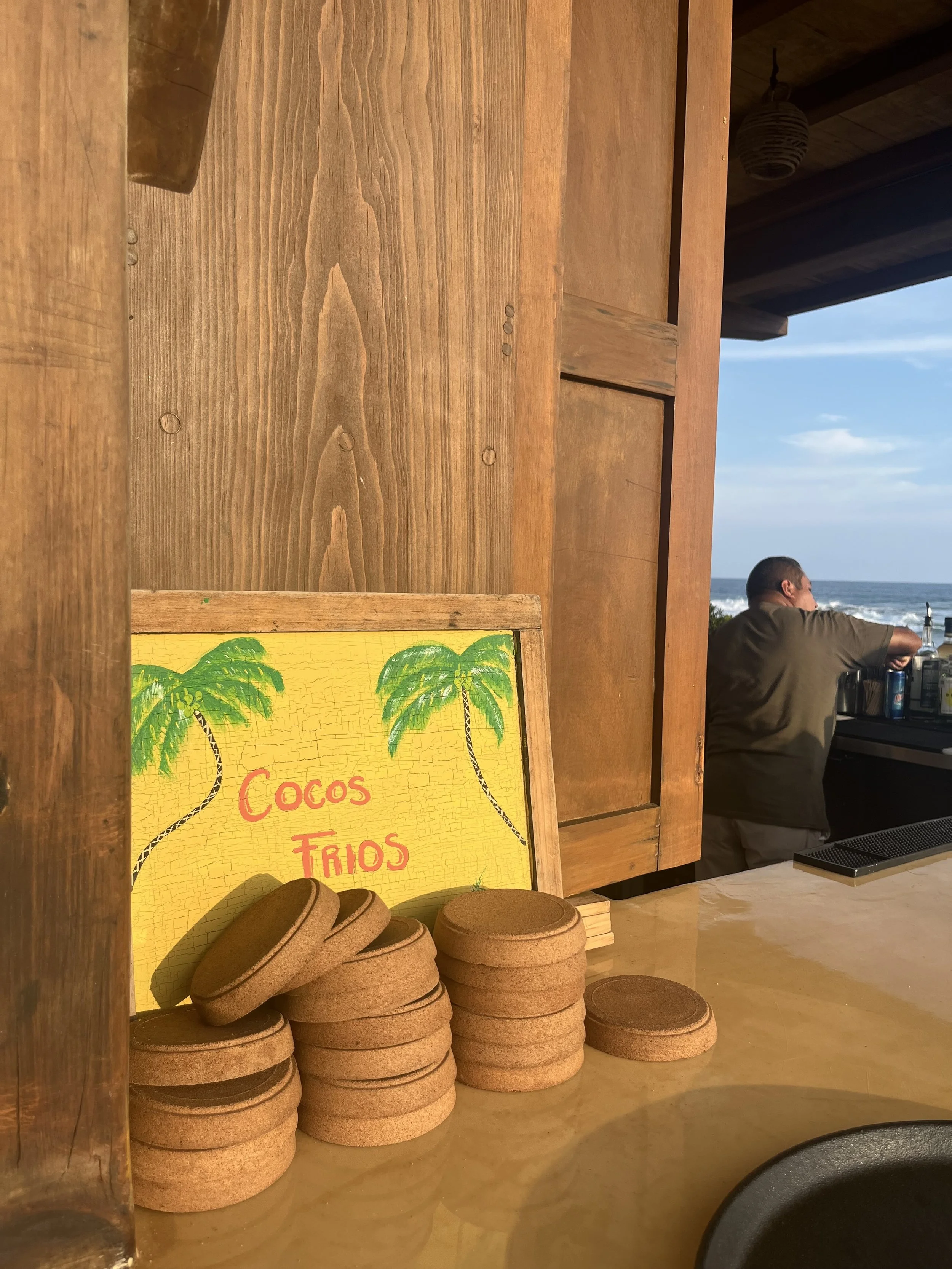 El refugio del bar: cocos frescos y el arte de la pausa