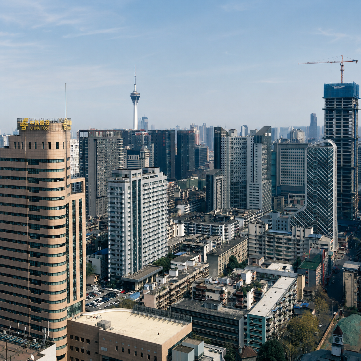 Chengdu desde las alturas