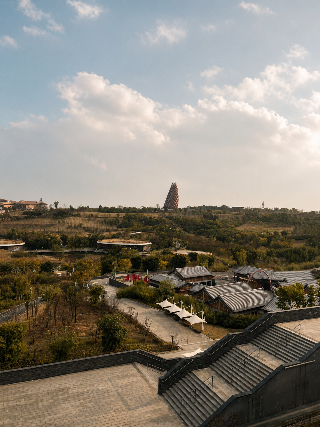 Una mirada panorámica al hogar de los pandas