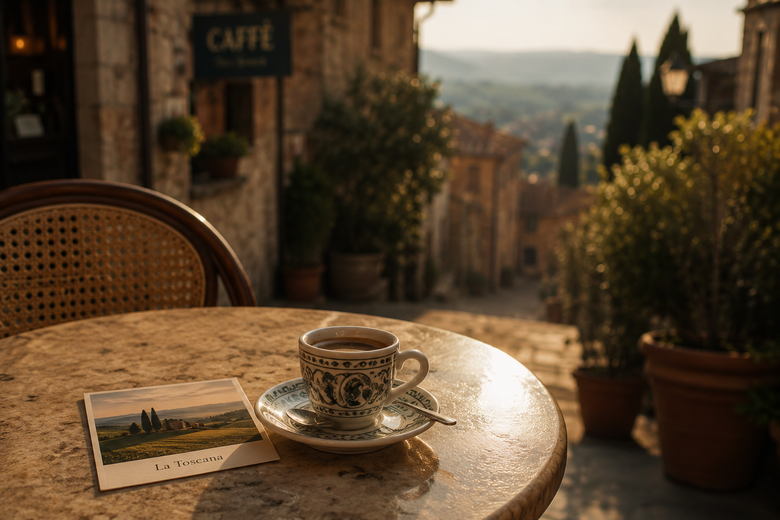 Experiencia de slow travel en la Toscana: la calma de un espresso italiano en un hotel de diseño y refugio de lujo silencioso.