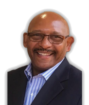 Smiling man with glasses wearing a suit and tie