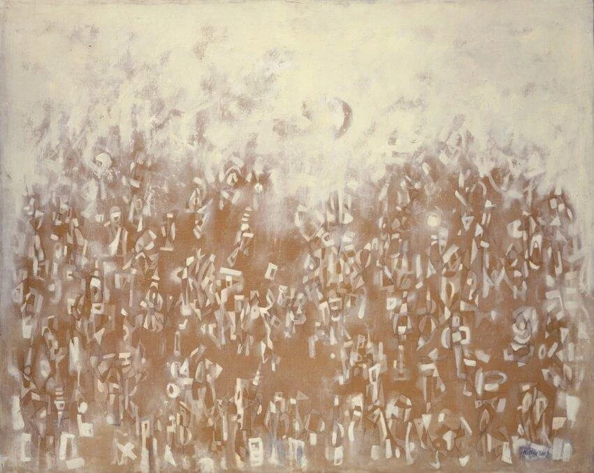 Norman Lewis, Harlem Turns White, 1952