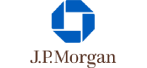 J.P. Morgan logo in blue with black text