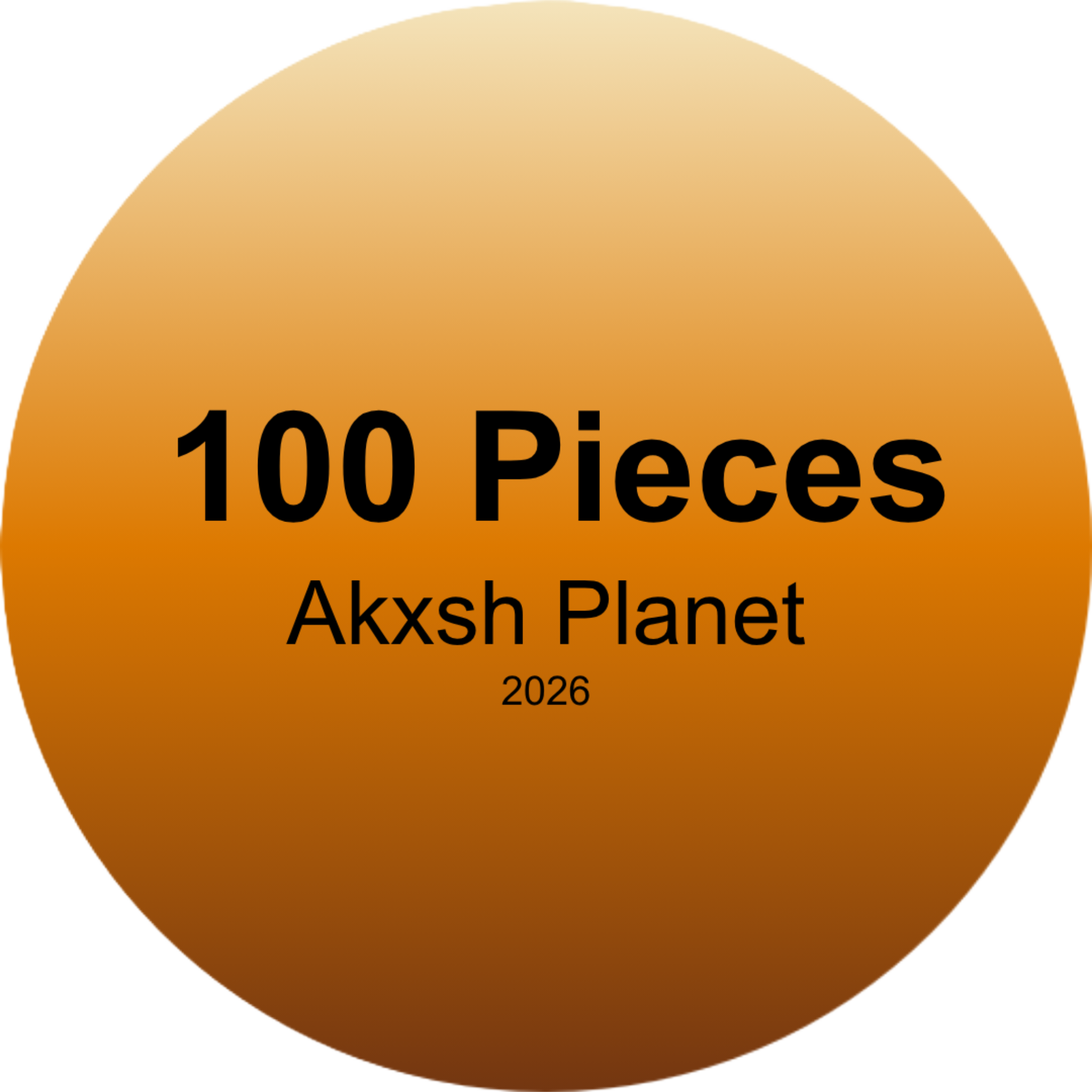 100 Pieces - Akxsh Planet Signature An Original Oil Painting And The Premium Fine Art Prints.