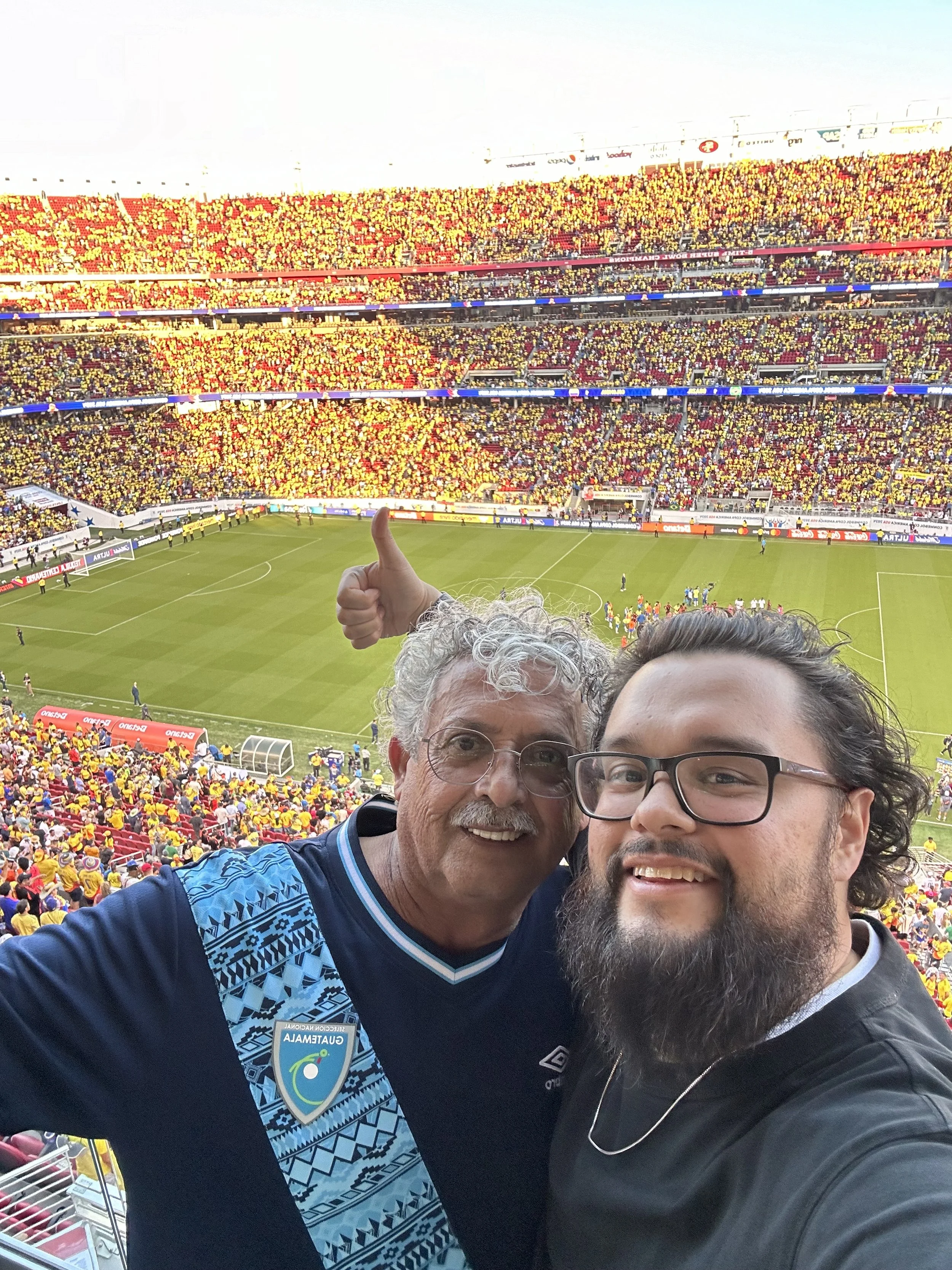 Got to go with my dad to a Copa America game at Levi's stadium