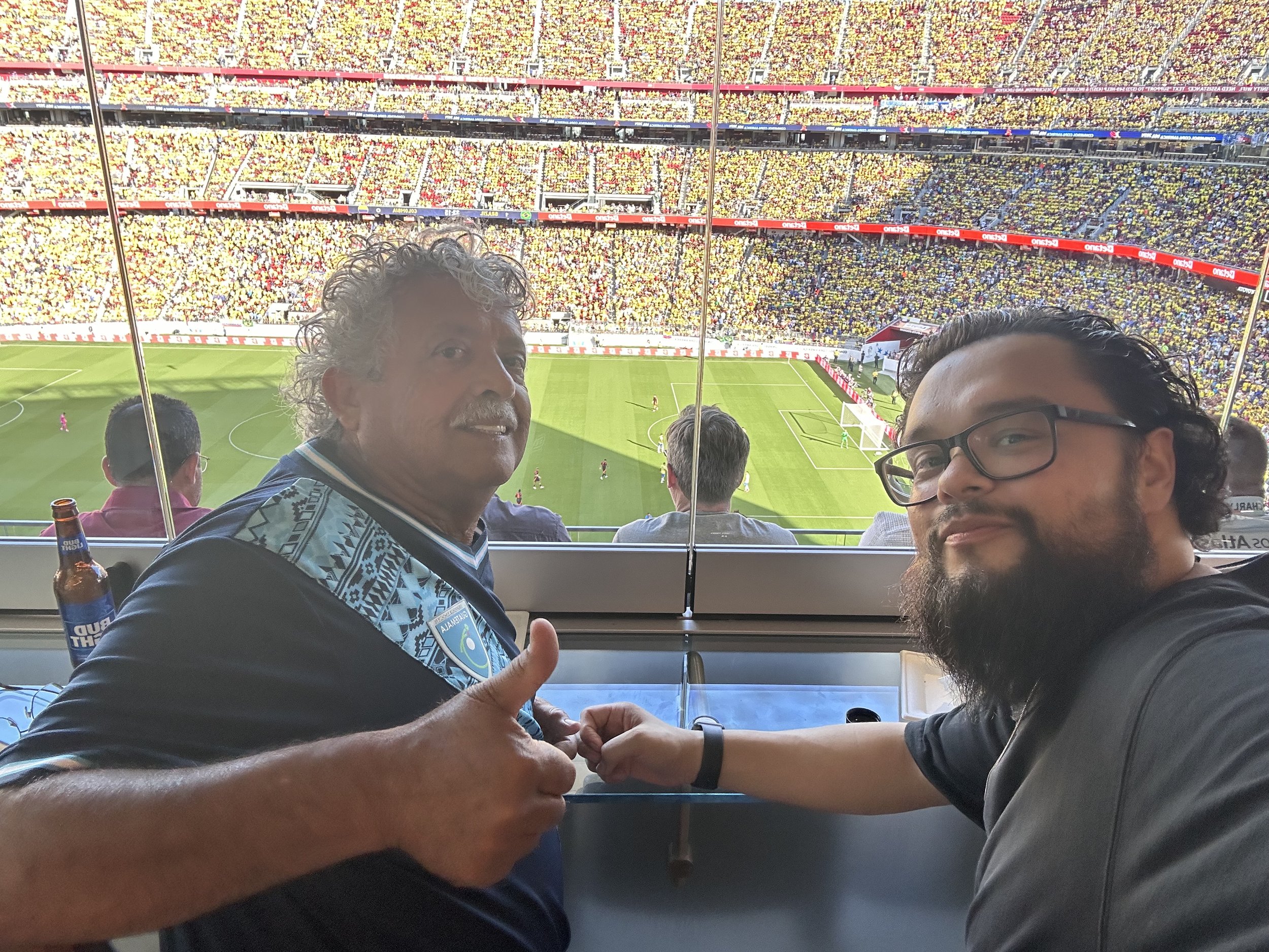 Got to go with my dad to a Copa America game at Levi's stadium