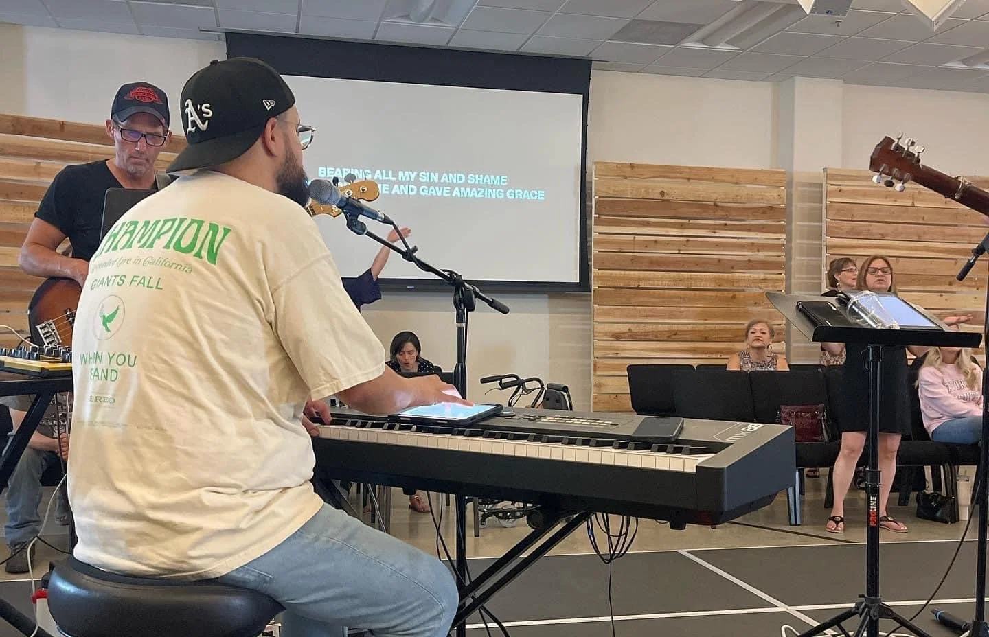 Leading worship at my home Church. Infusion Church Concord.