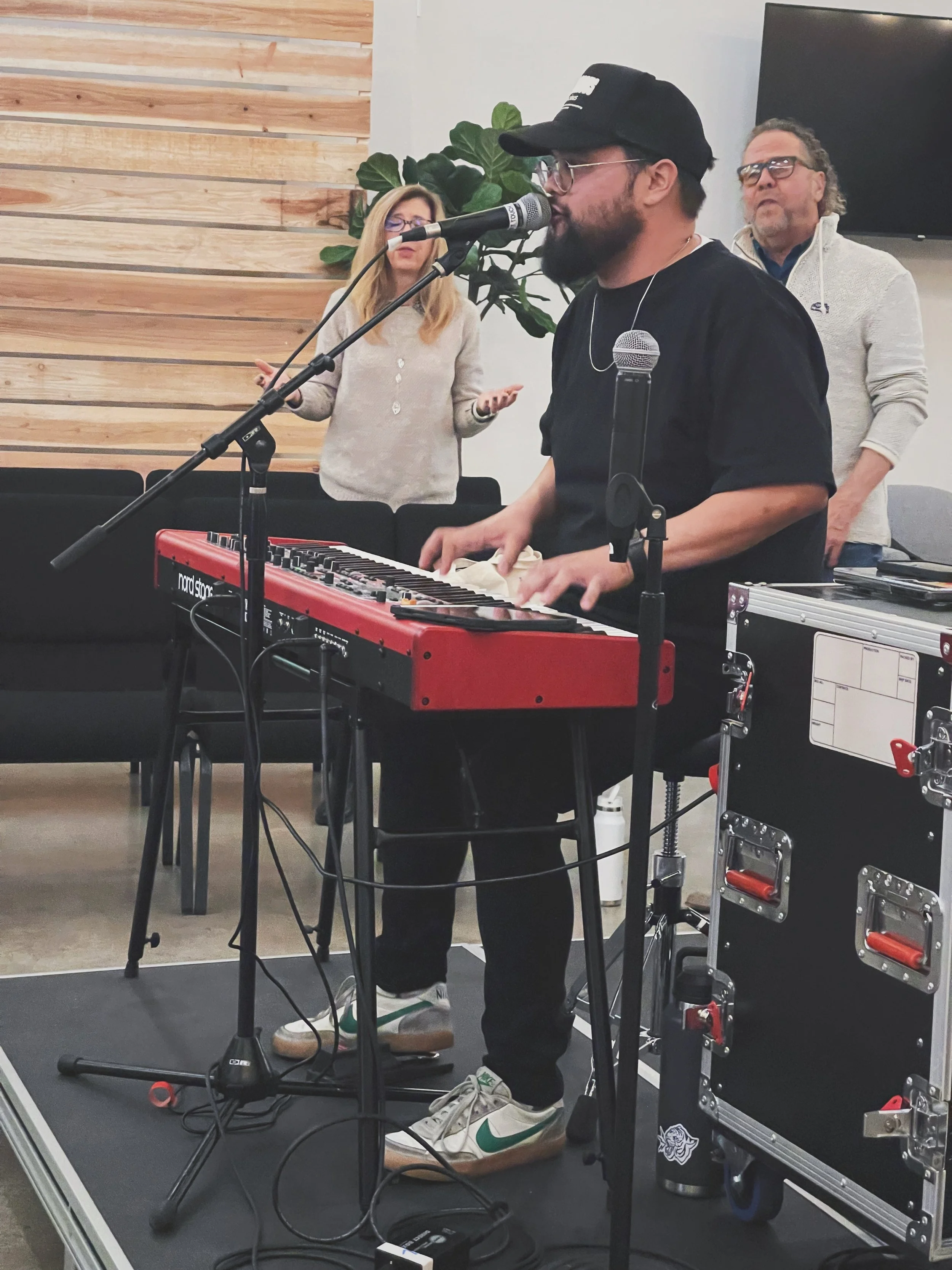 Leading at the church I was a worship pastor at in Concord, Ca