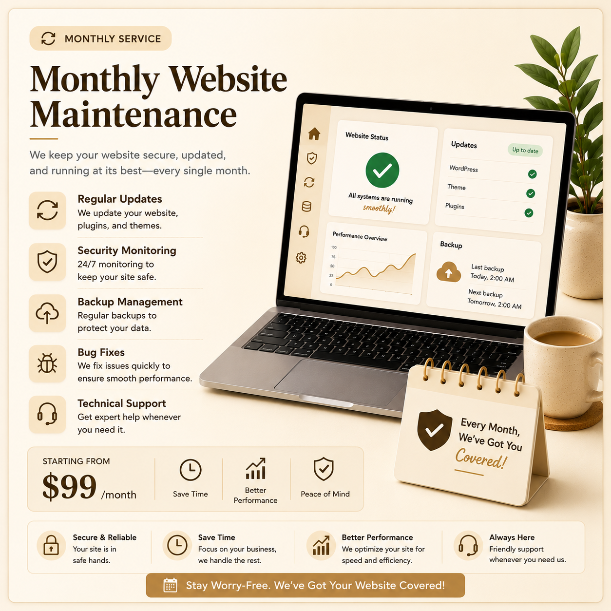 Monthly Website Maintenance