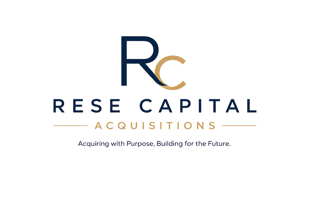 Logo for Reset Capital, featuring stylized letters R and C, with colorful horizontal lines and the tagline 'Always Moving Forward, Future' beneath.