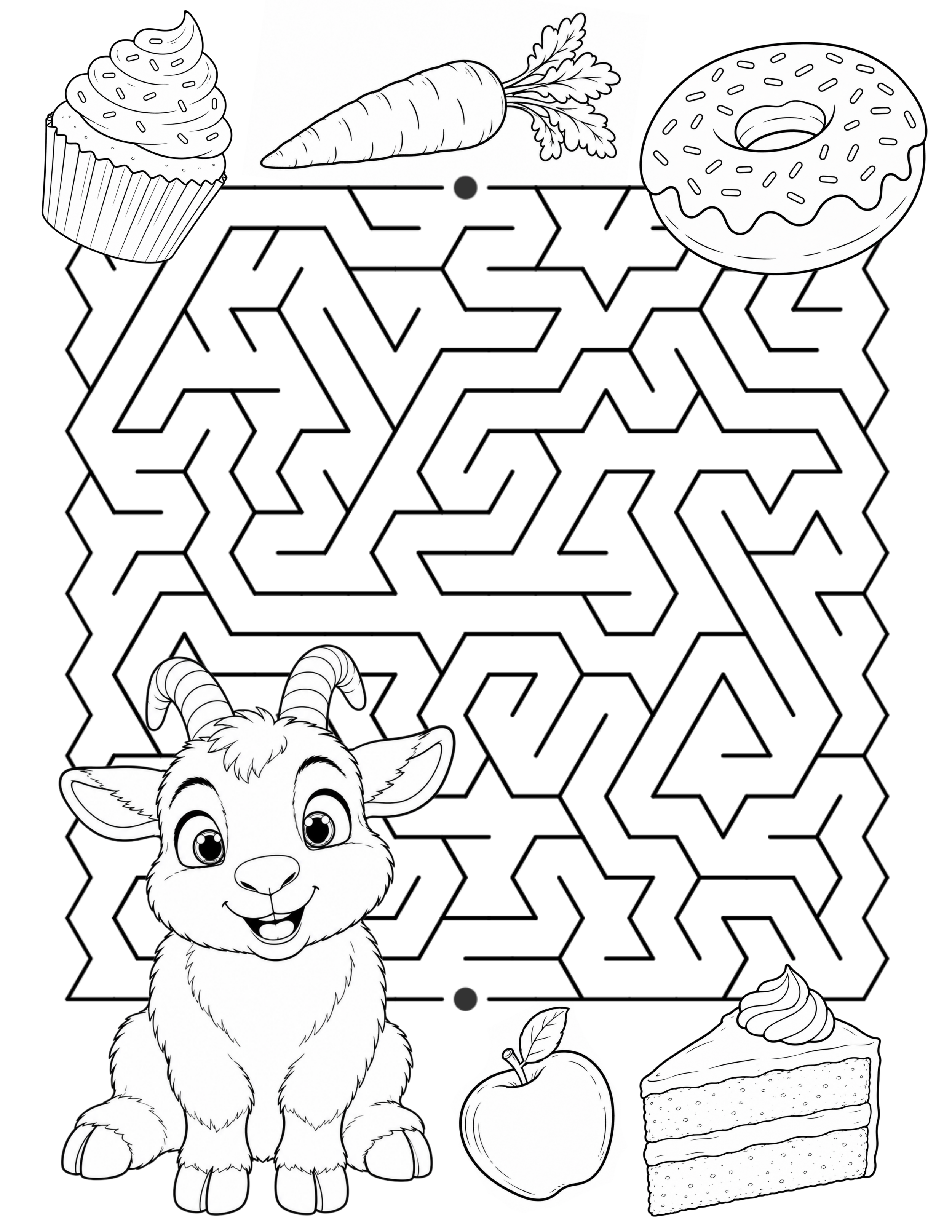 Dunkin Maze Activity Sheet From Animals On The Loose