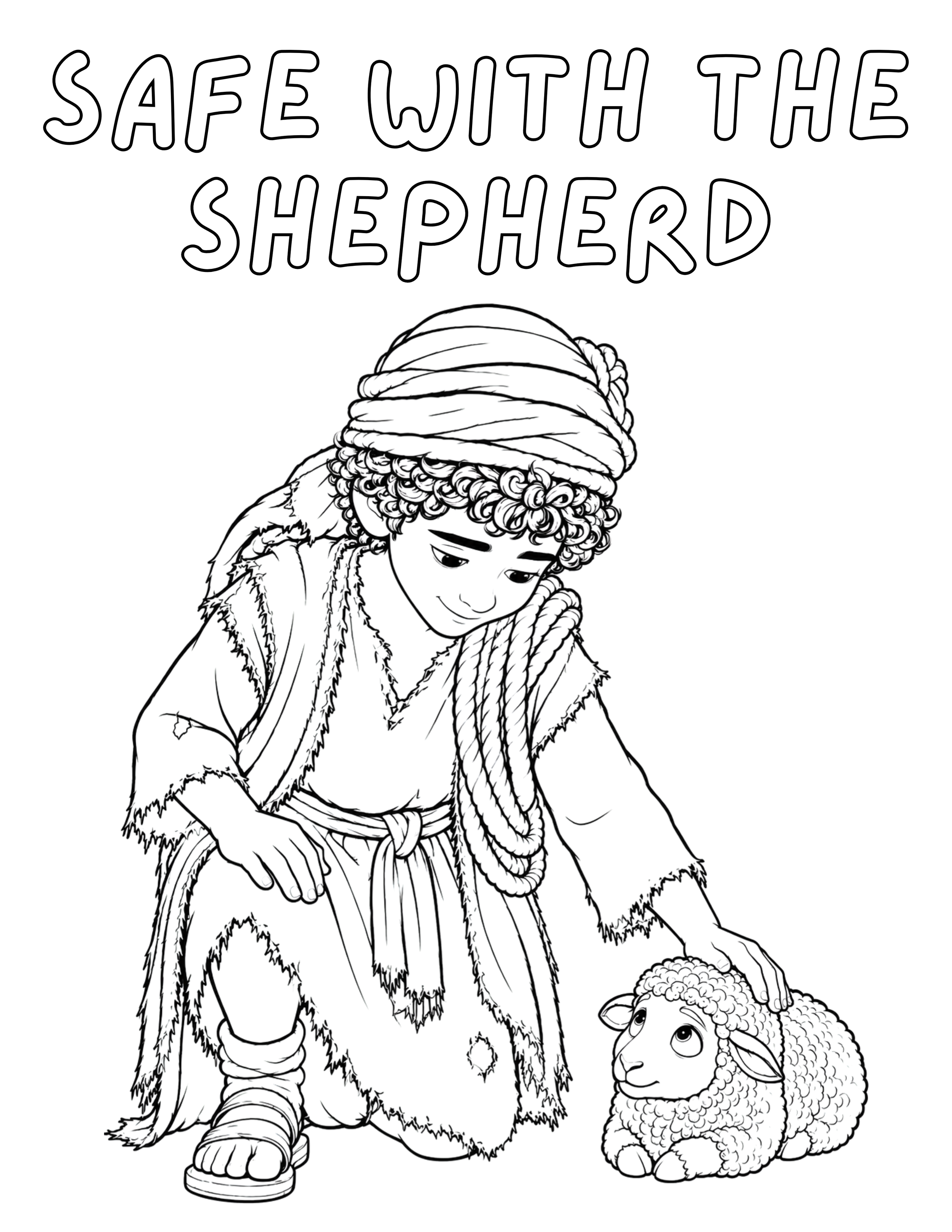 Safe With The Shepherd By Story Patch Books