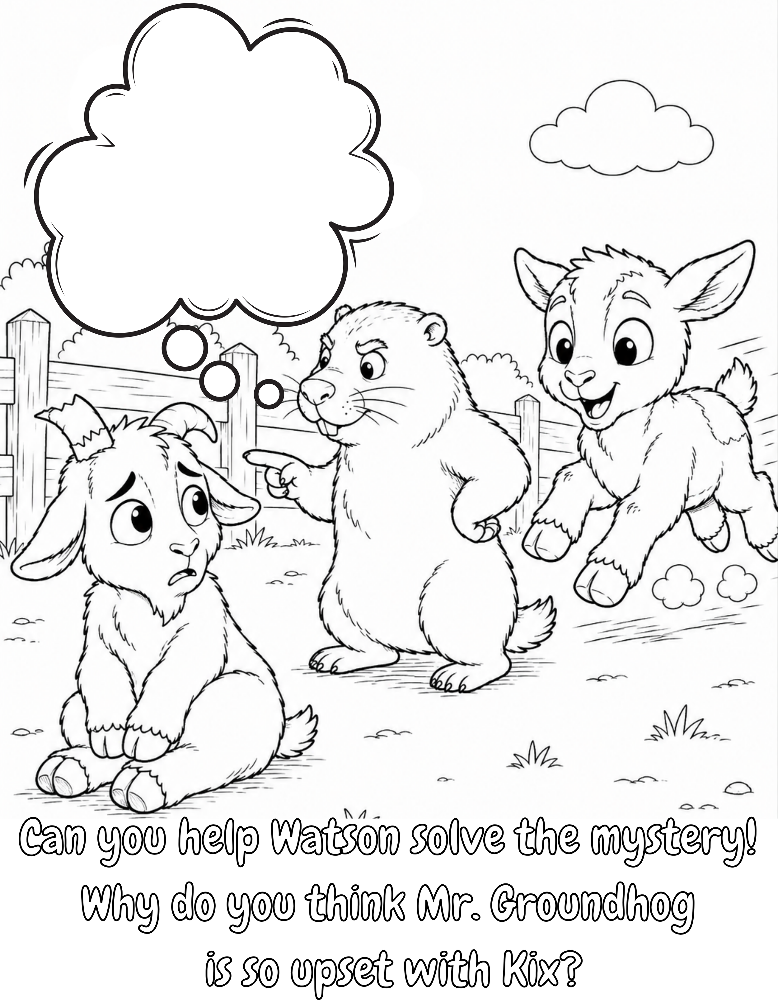 Angry Groundhog Writing Prompt From Animals On The Loose