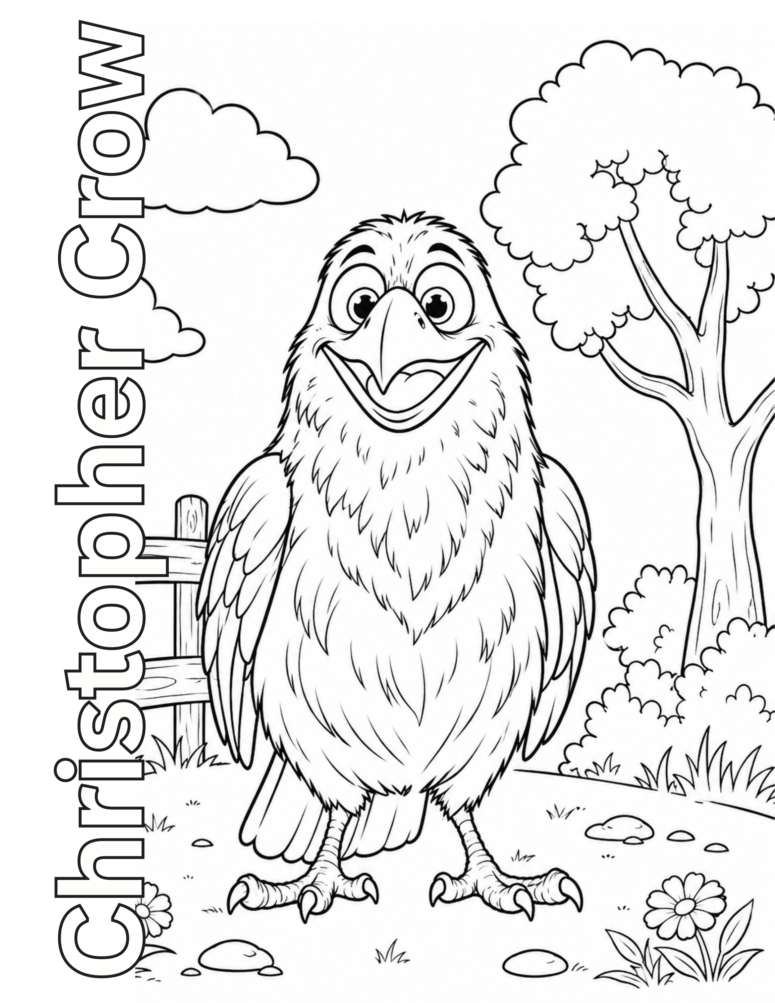 Christopher Crow Coloring Sheet