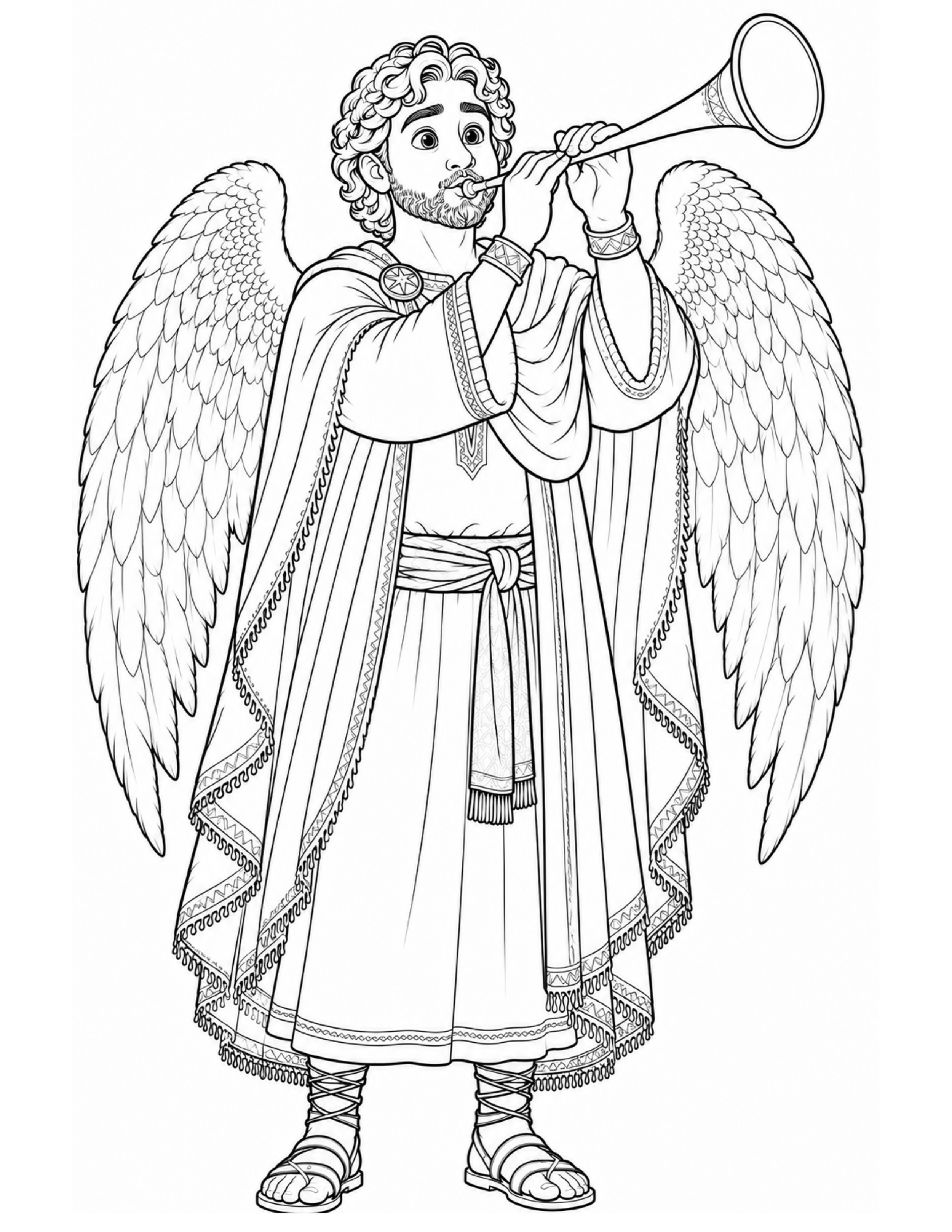 Trumpet Angel From In The Stable That Night