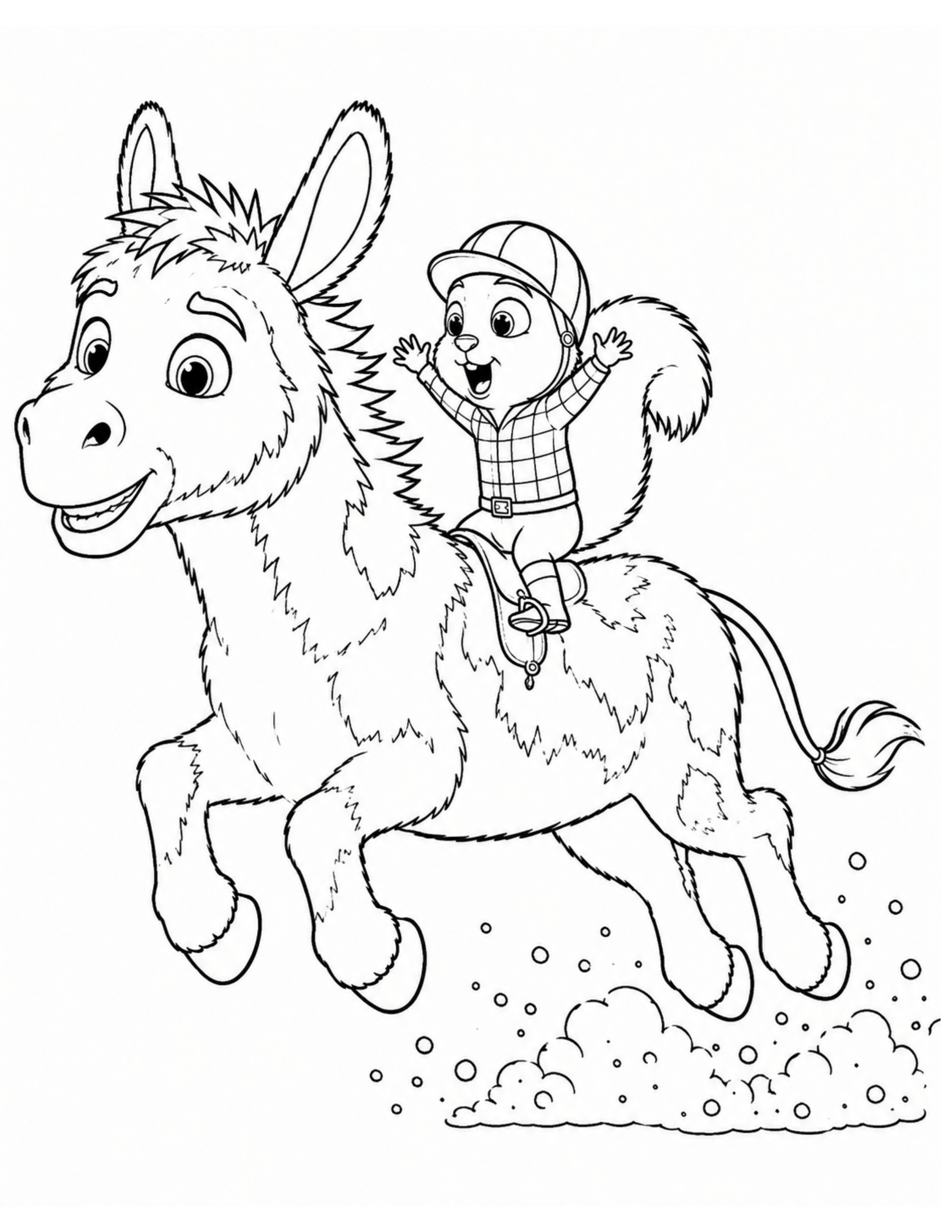 Cookie Dough Racing Coloring Sheet