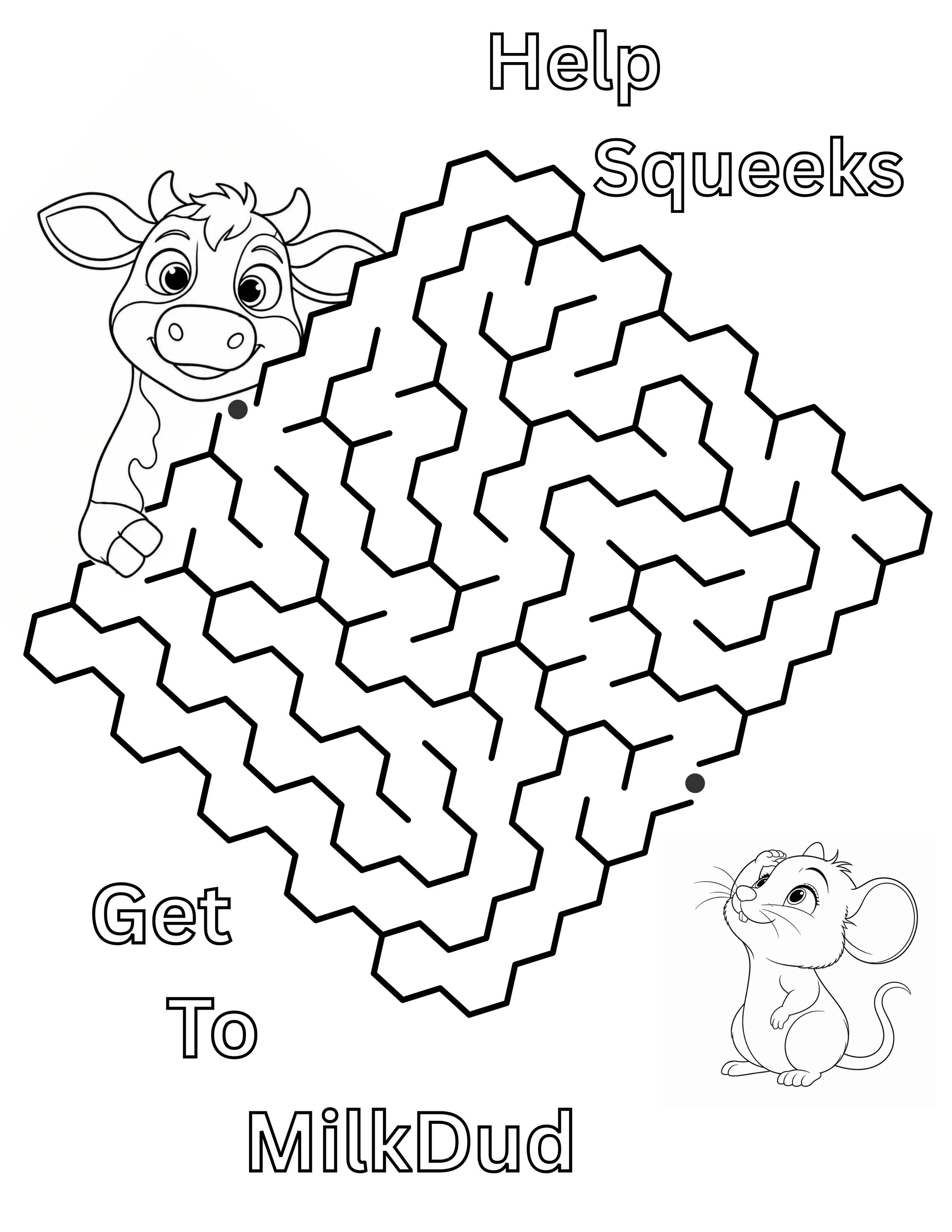 Milkdud Maze Activity